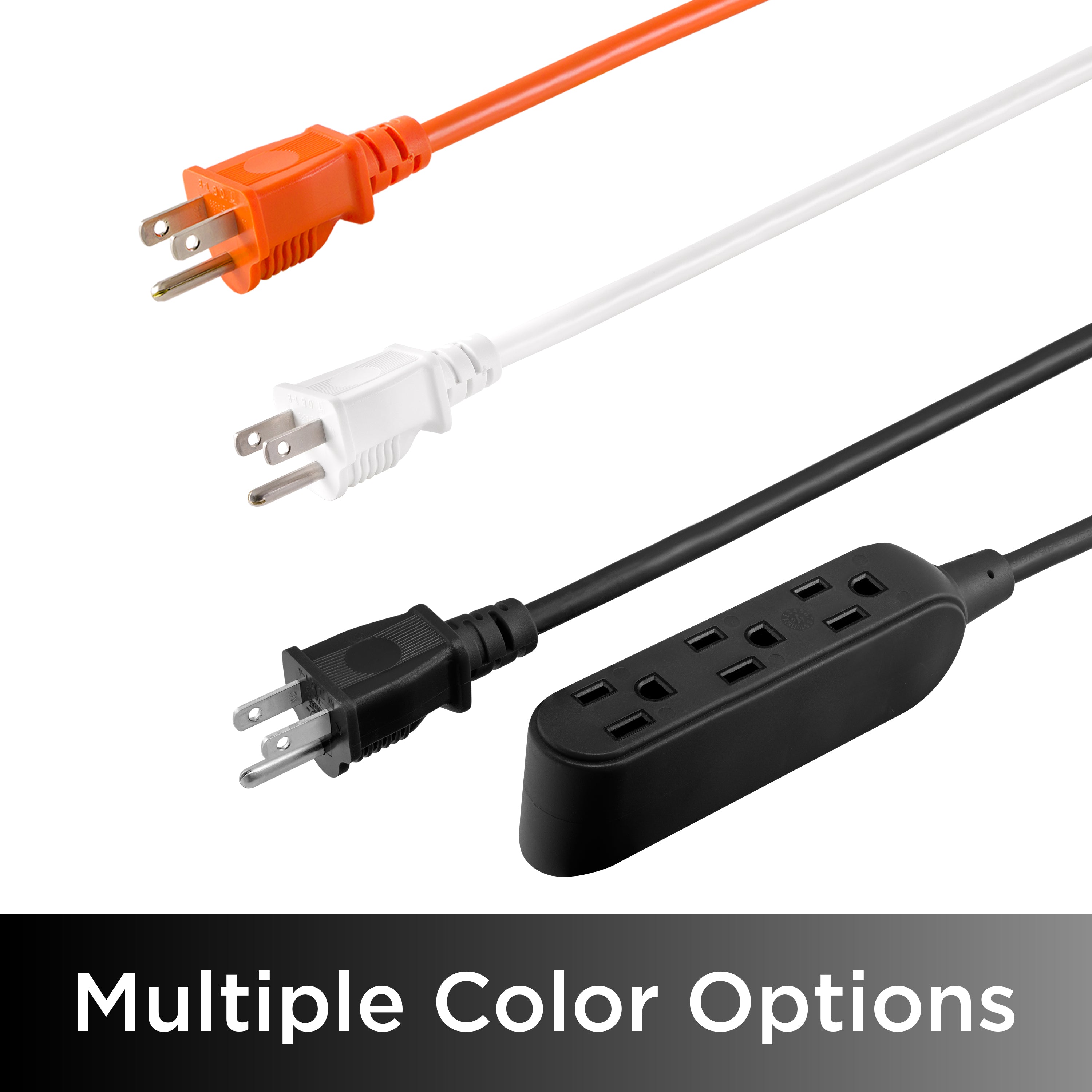 UltraPro 15ft. Outdoor Extension Cord, 3 Grounded Outlet, Black