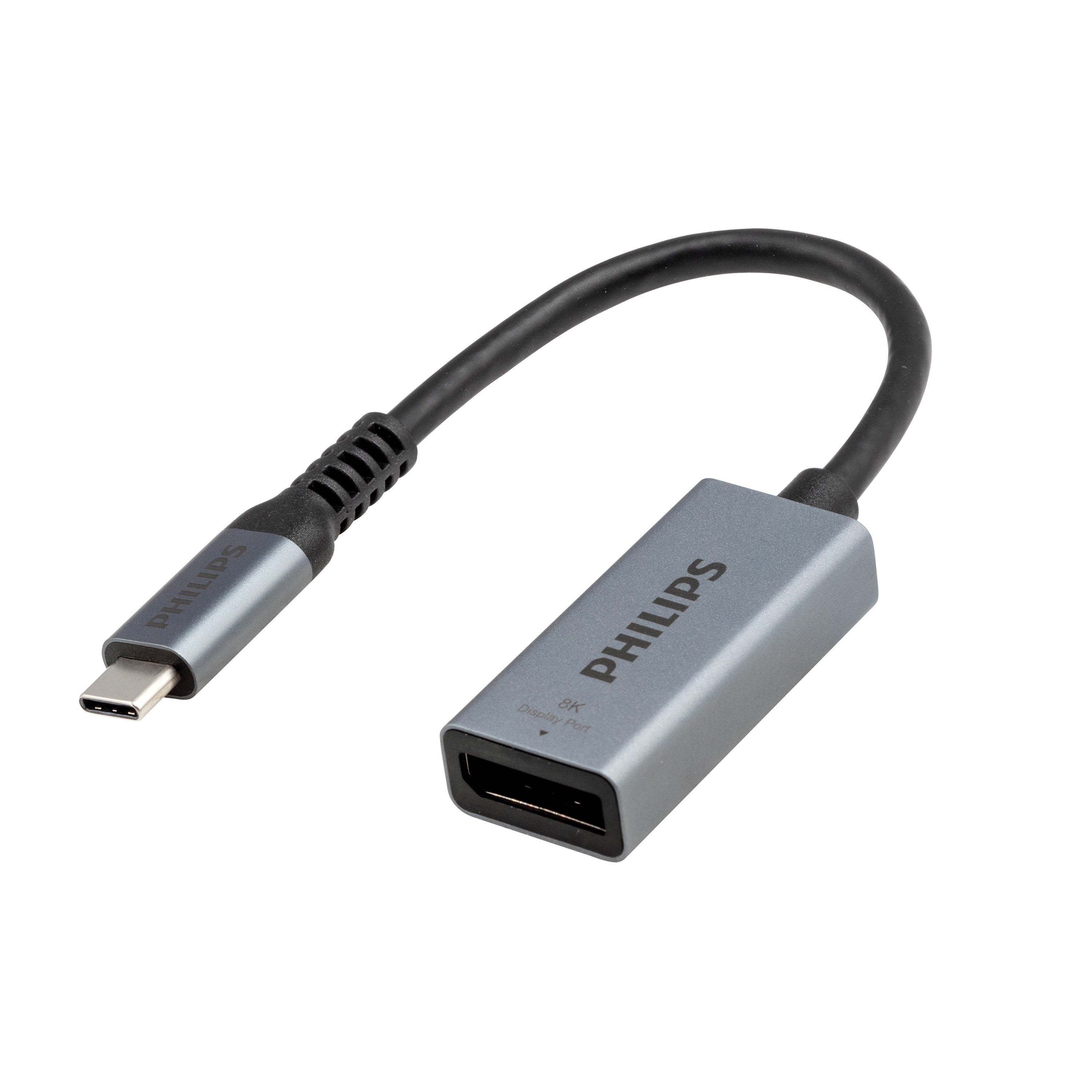Philips USB-C to DisplayPort Adapter, Silver
