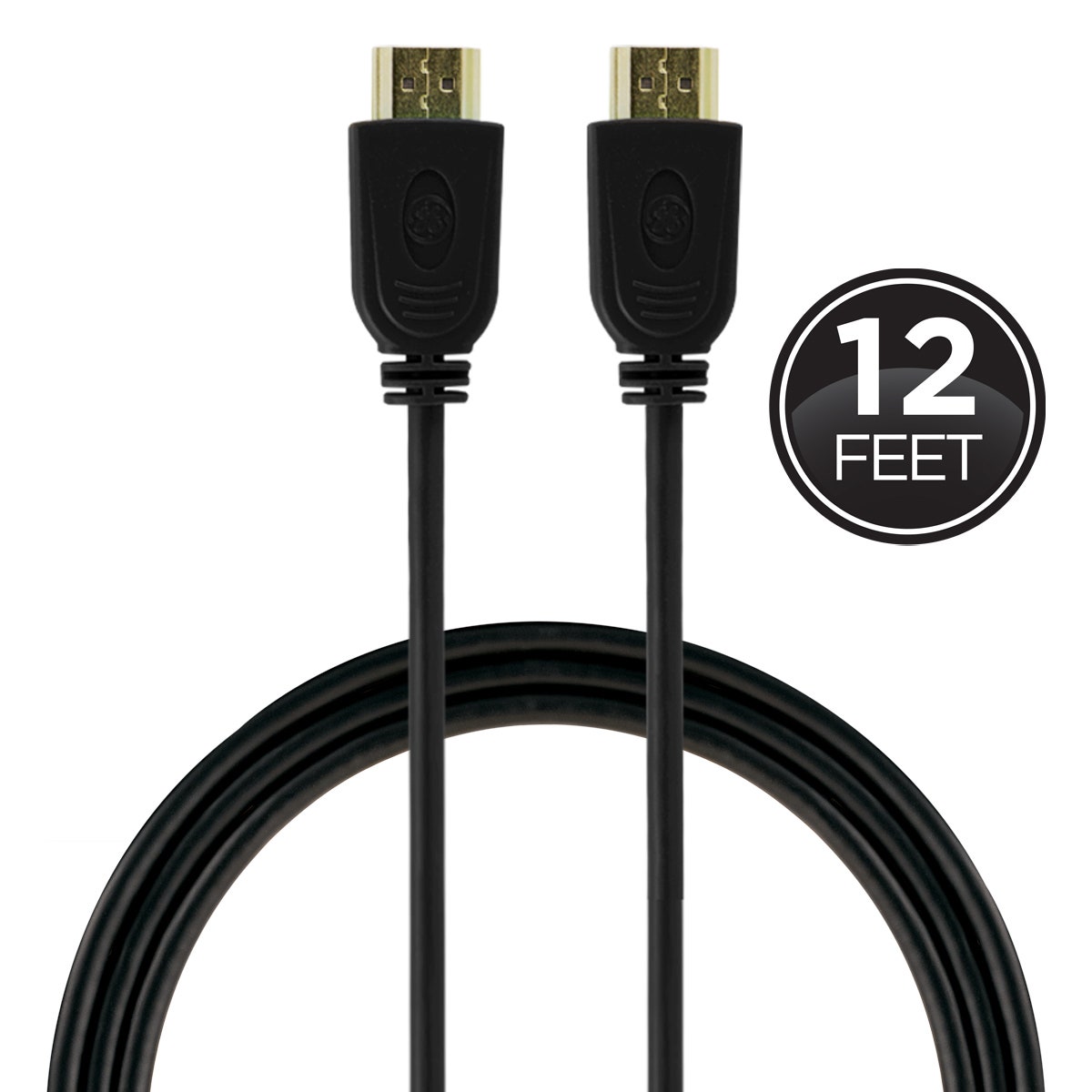 GE 12ft. HDMI Cable with Ethernet, Black