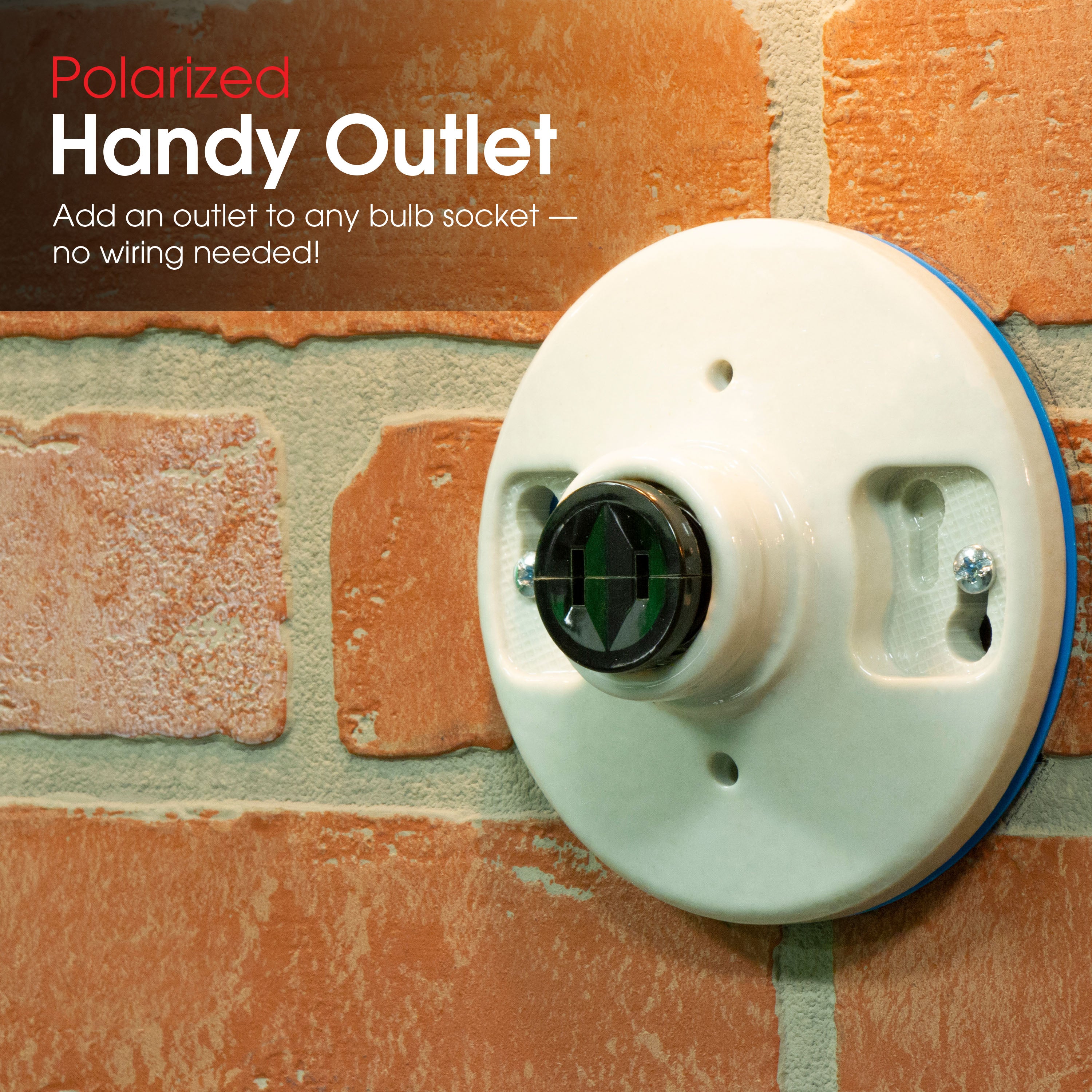 Power Gear Handy Outlet, Polarized, Bulb Socket to Outlet, 10 Pack
