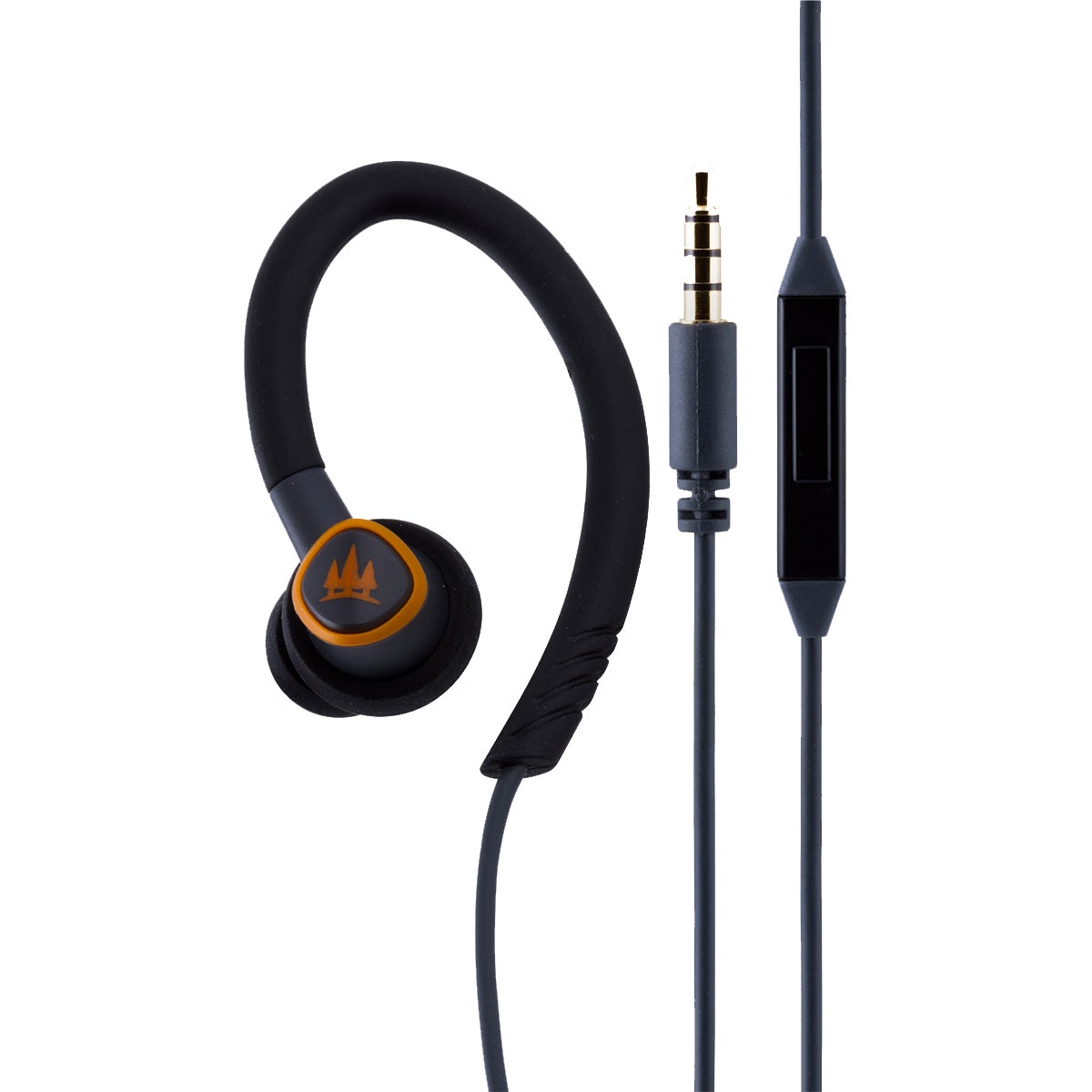 EcoSurvivor Durable Sweat Resistant Earbuds with Mic, Black