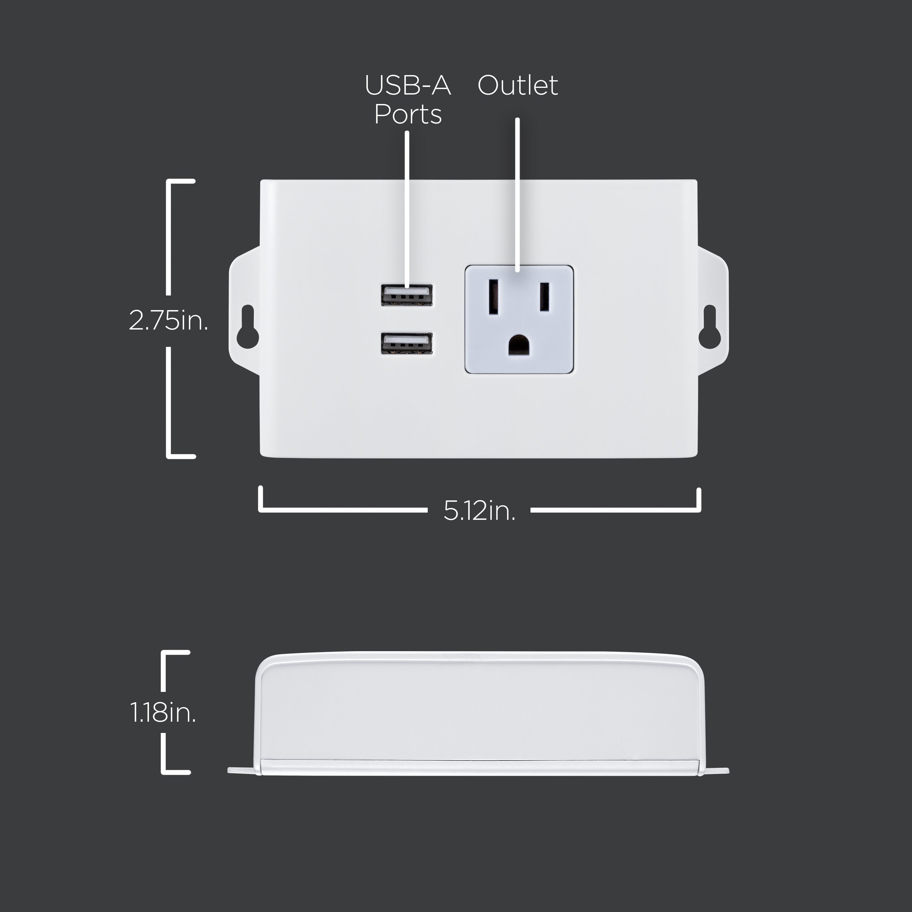 Enbrighten ProLink In-Line Outlet with USB Charging