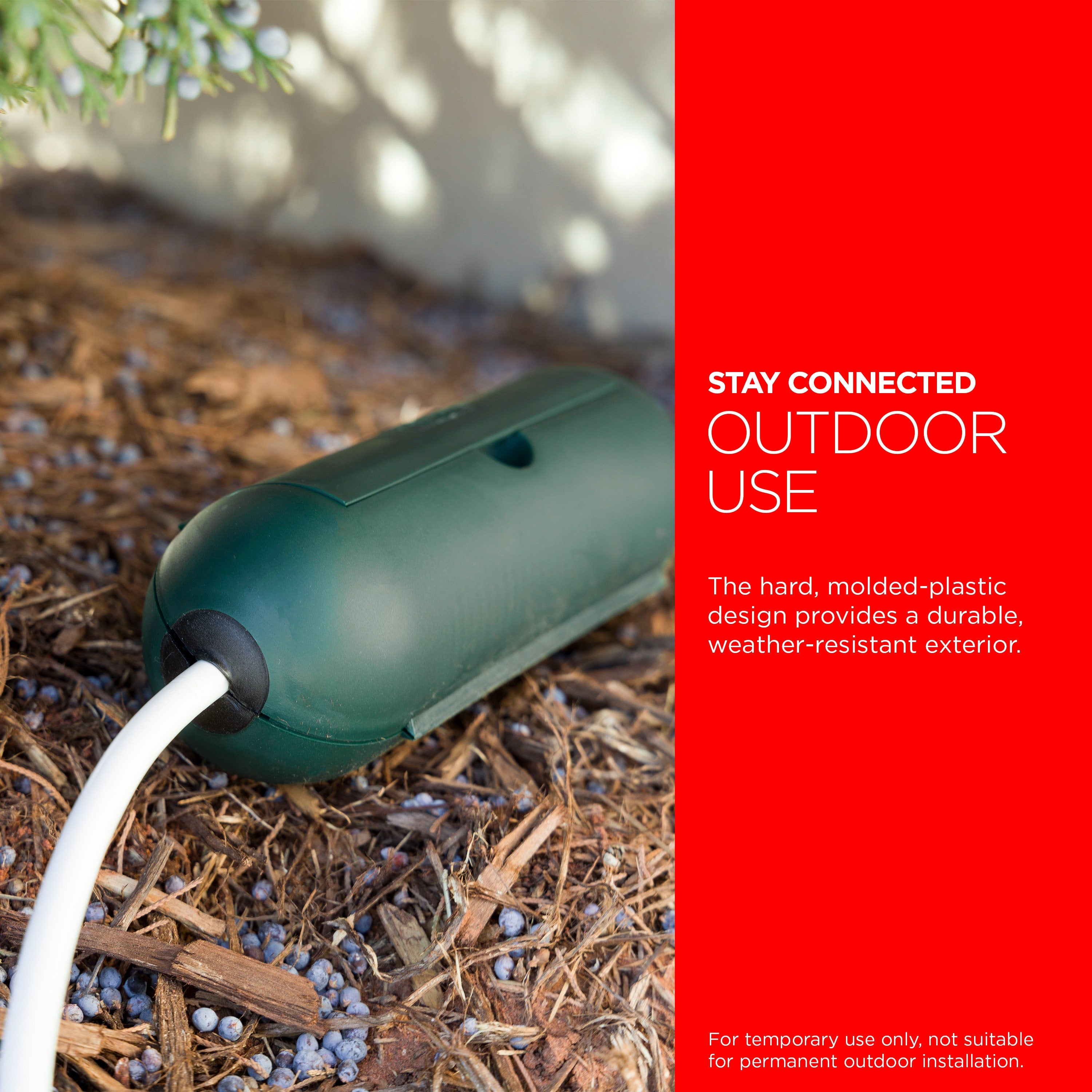 UltraPro Outdoor Cord Plug Cover, Green