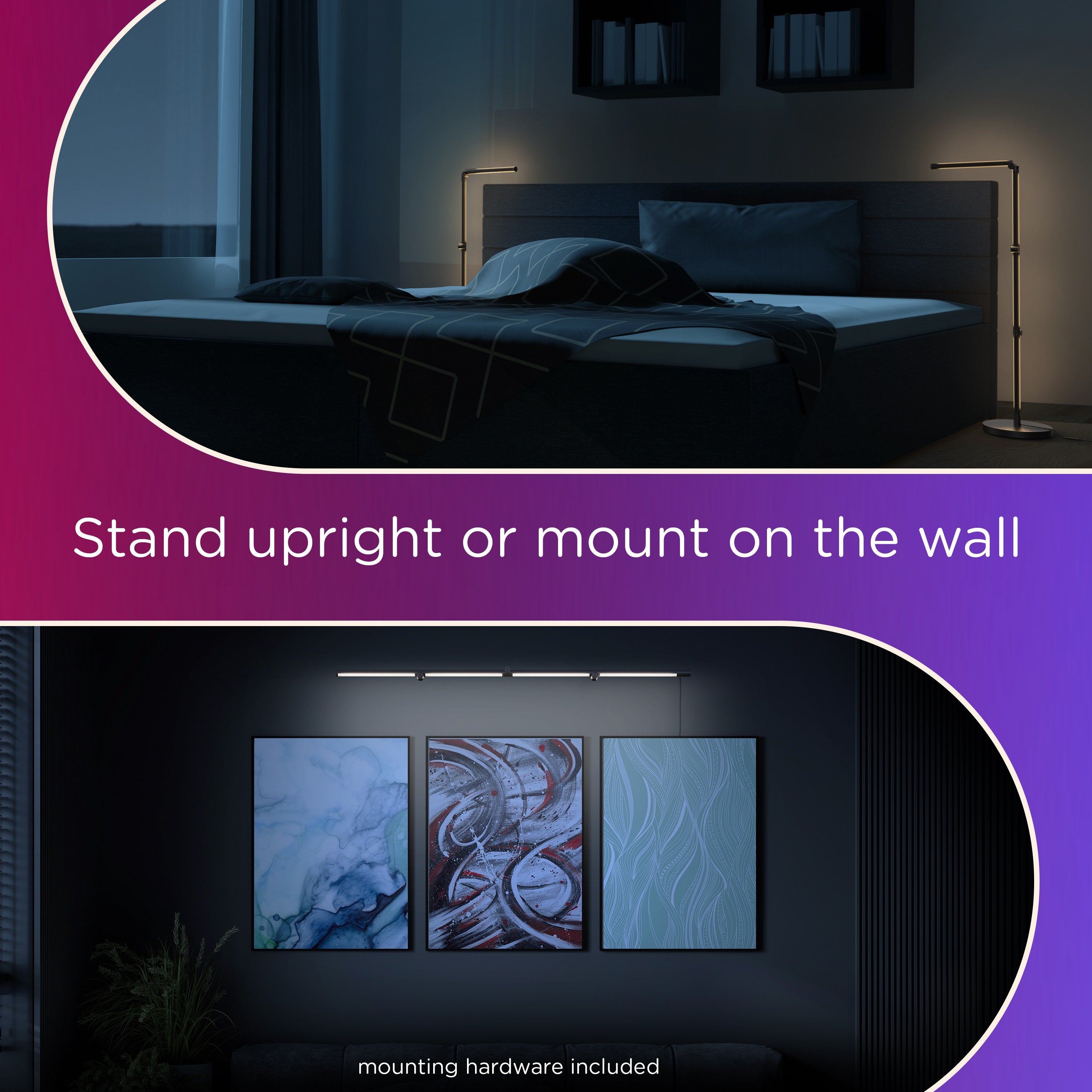 Enbrighten WiFi VIBE Spectrum Color-Changing Adjustable Accent Lamp