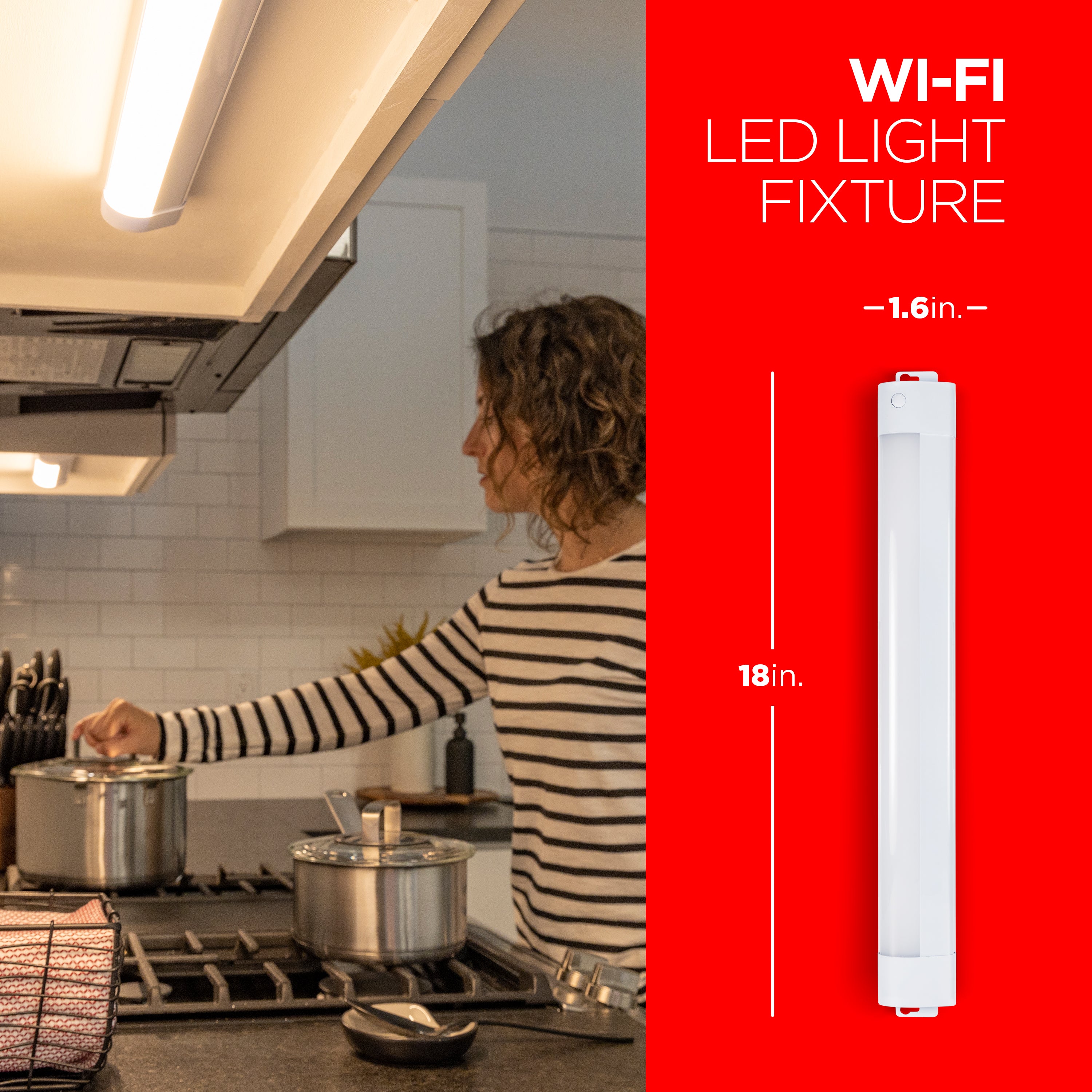 UltraPro LED Wi-Fi Smart Light Fixture, 18in.