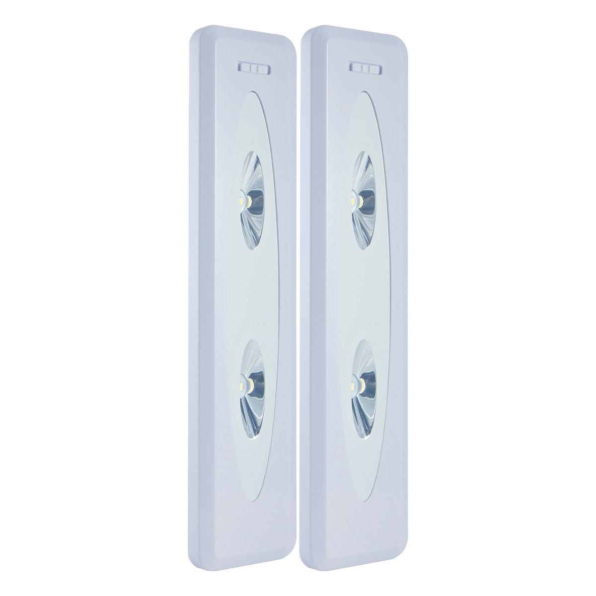 GE Battery Operated LED Light Bars with Remote, White, 2 Pack