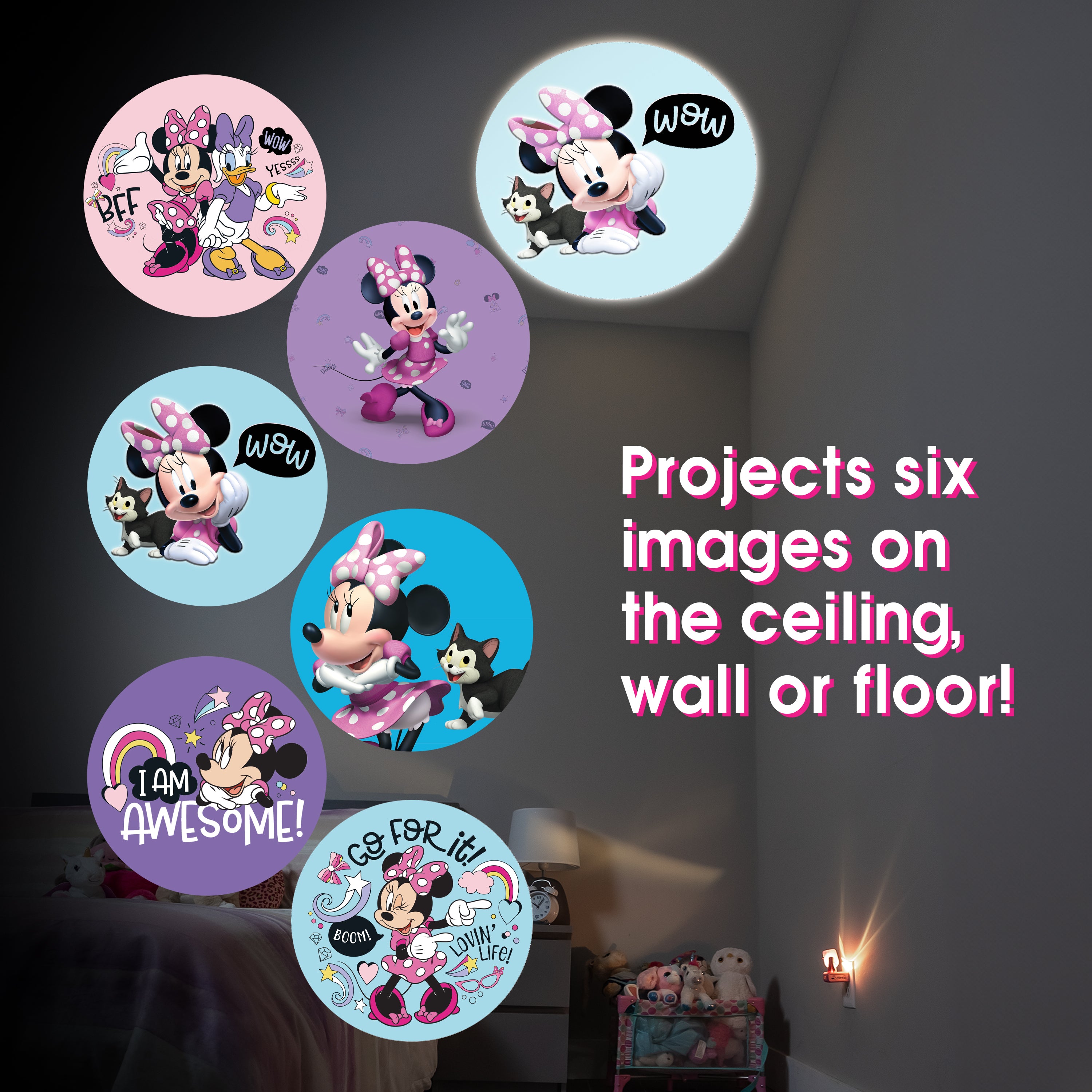 Disney Projectables Disney Minnie Mouse LED Kids Night Light