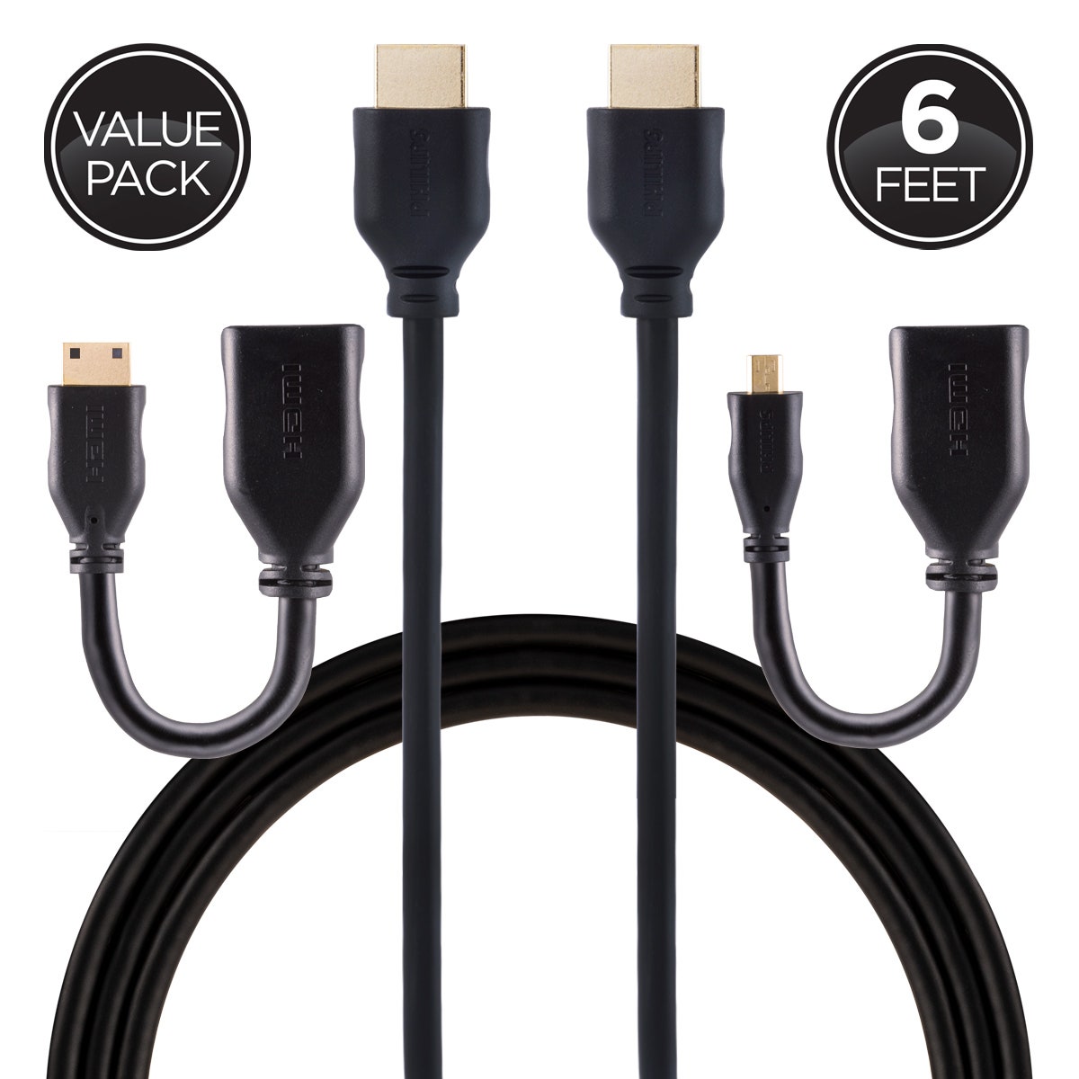 Philips Universal HDMI Kit, Black