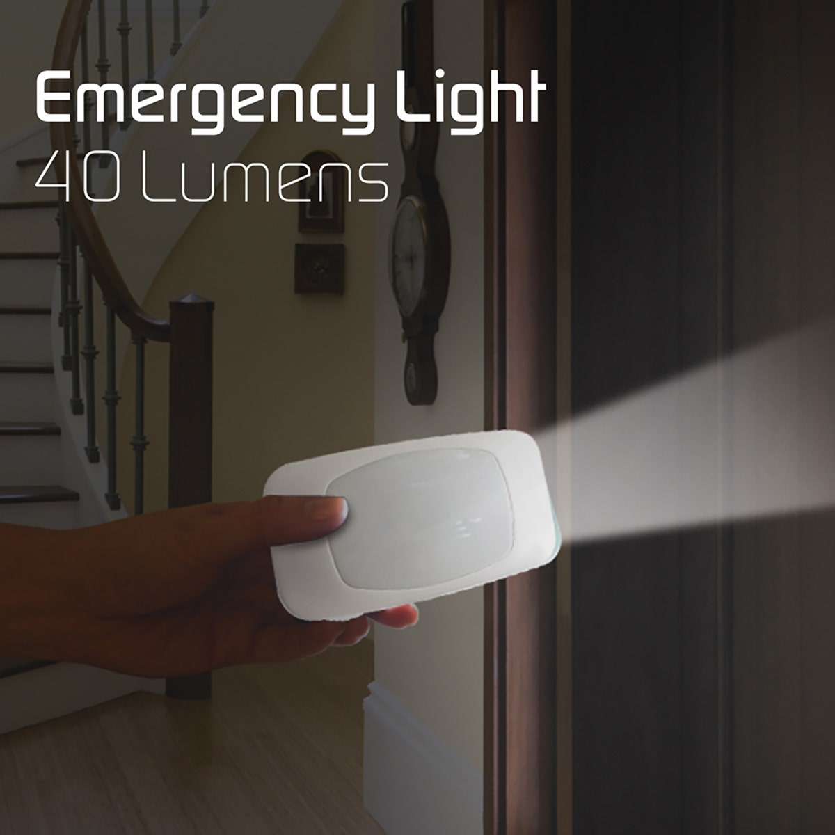 Energizer 4-in-1 Rechargeable Power Failure Light Sensing LED Night Light, White