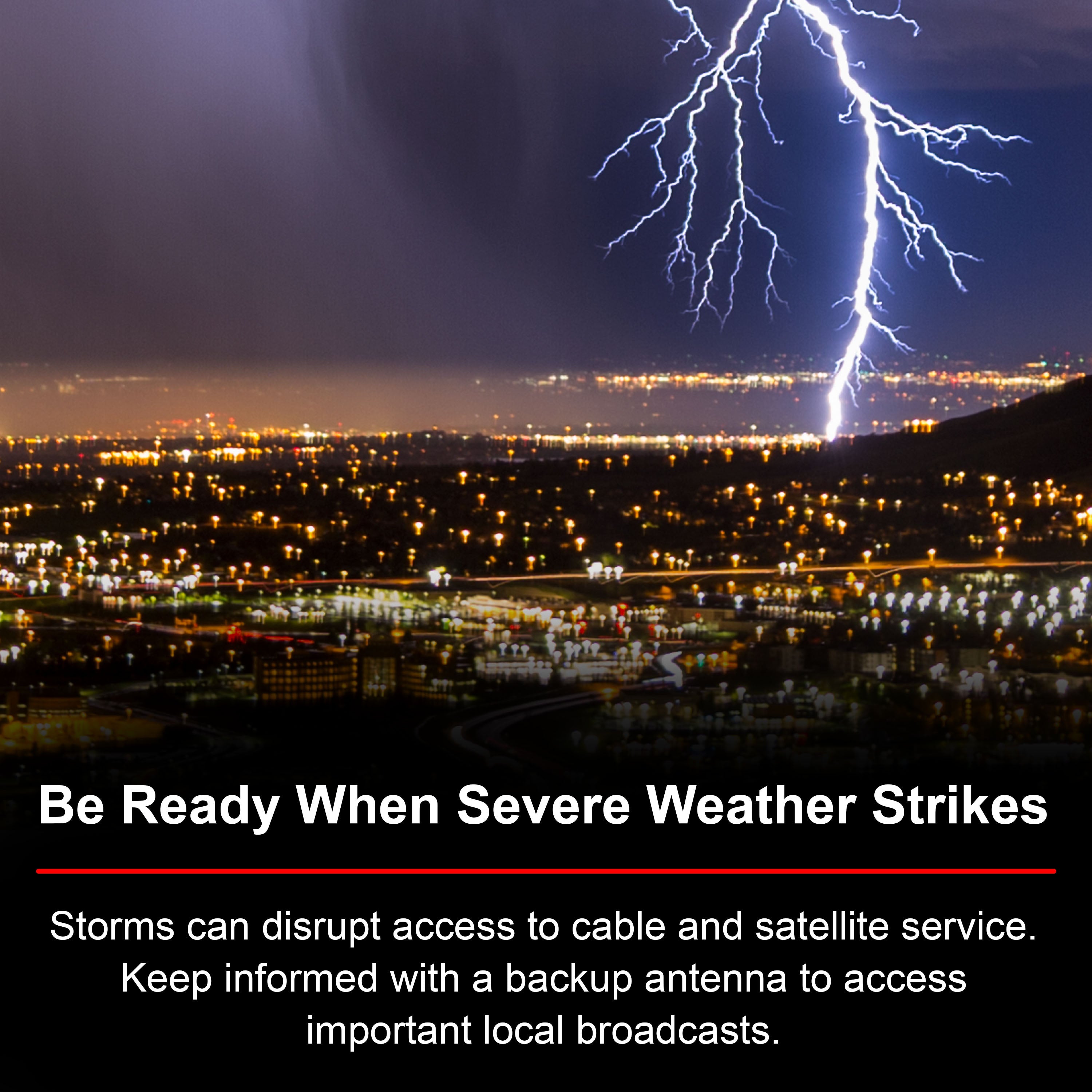 UltraPro™ Ultra Edge Amplified HD Antenna with Signal Finder