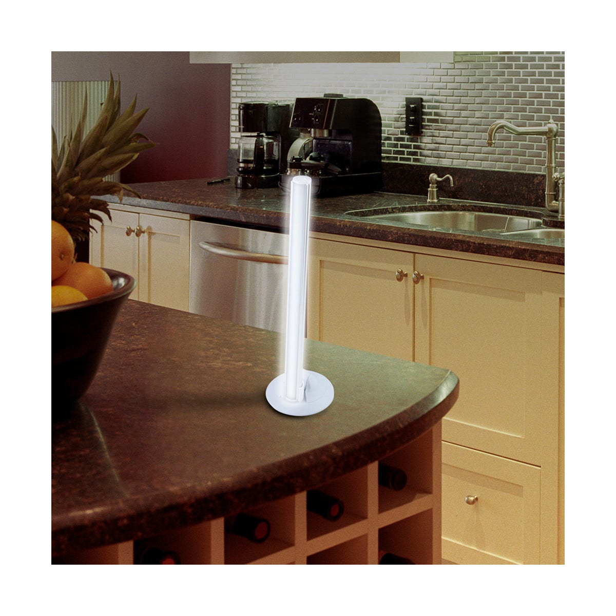 Energizer Battery Operated Rotating Portable LED Light Wand, White