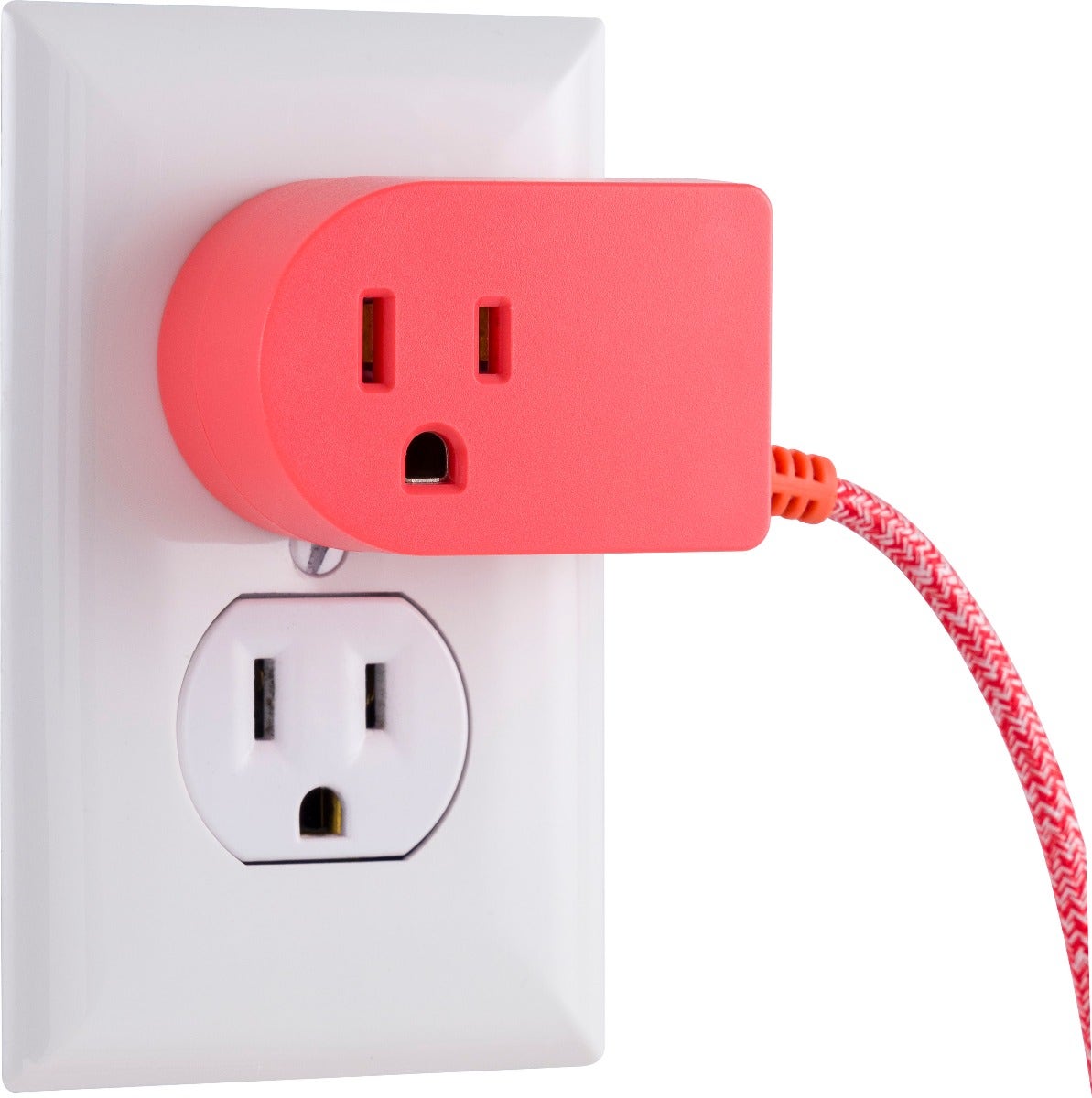 Cordinate Tabletop Switch with 6ft. Braided Cord, Coral