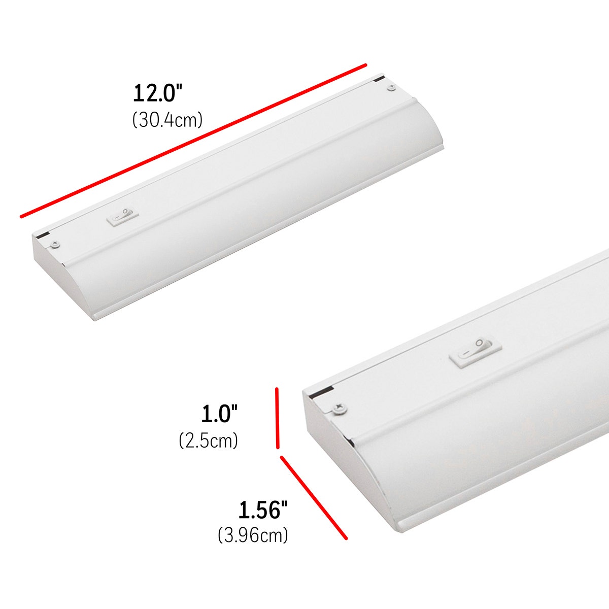 UltraPro 12in. On/Off Direct Wire LED Light Fixture