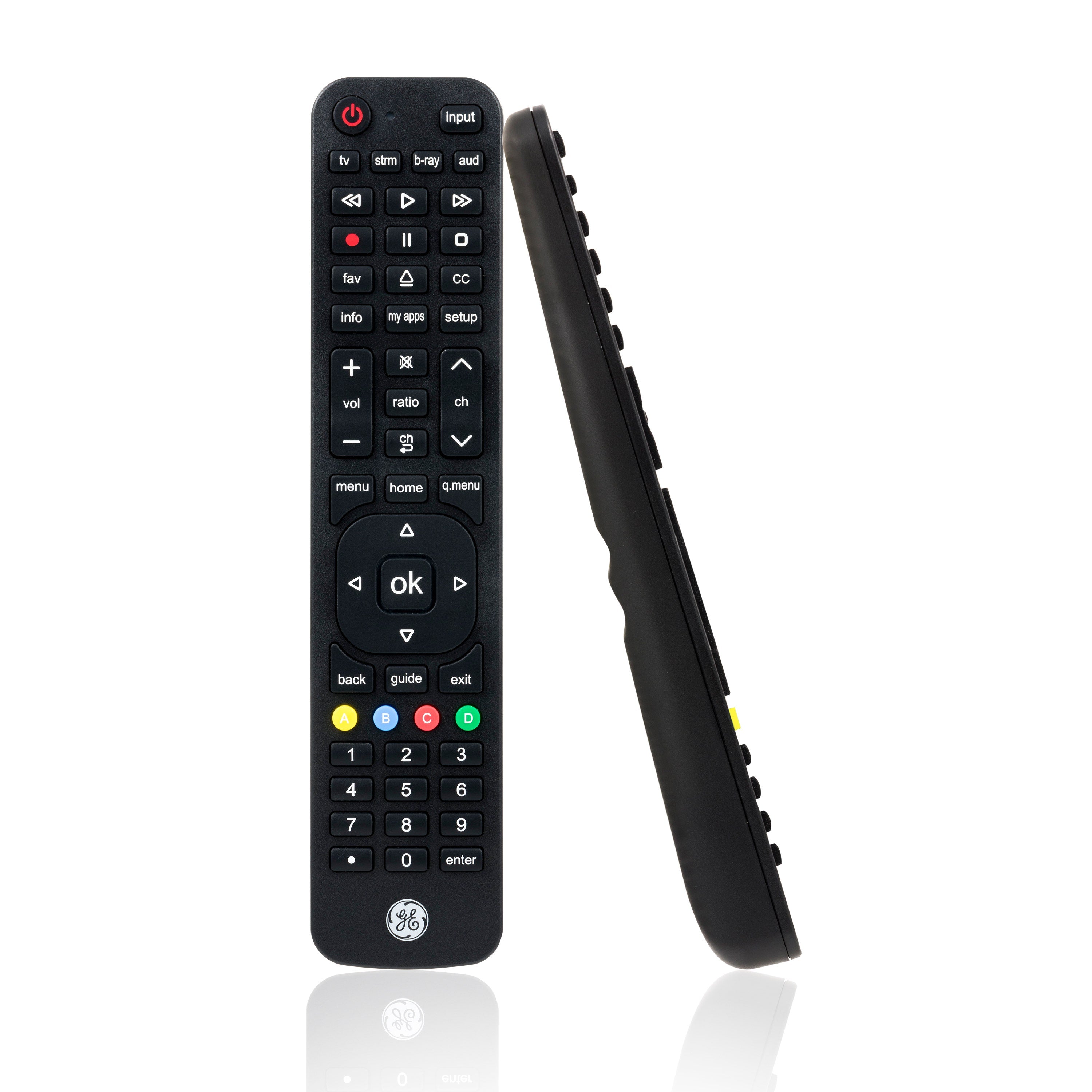 GE 4-Device Universal LG Replacement Remote, Black