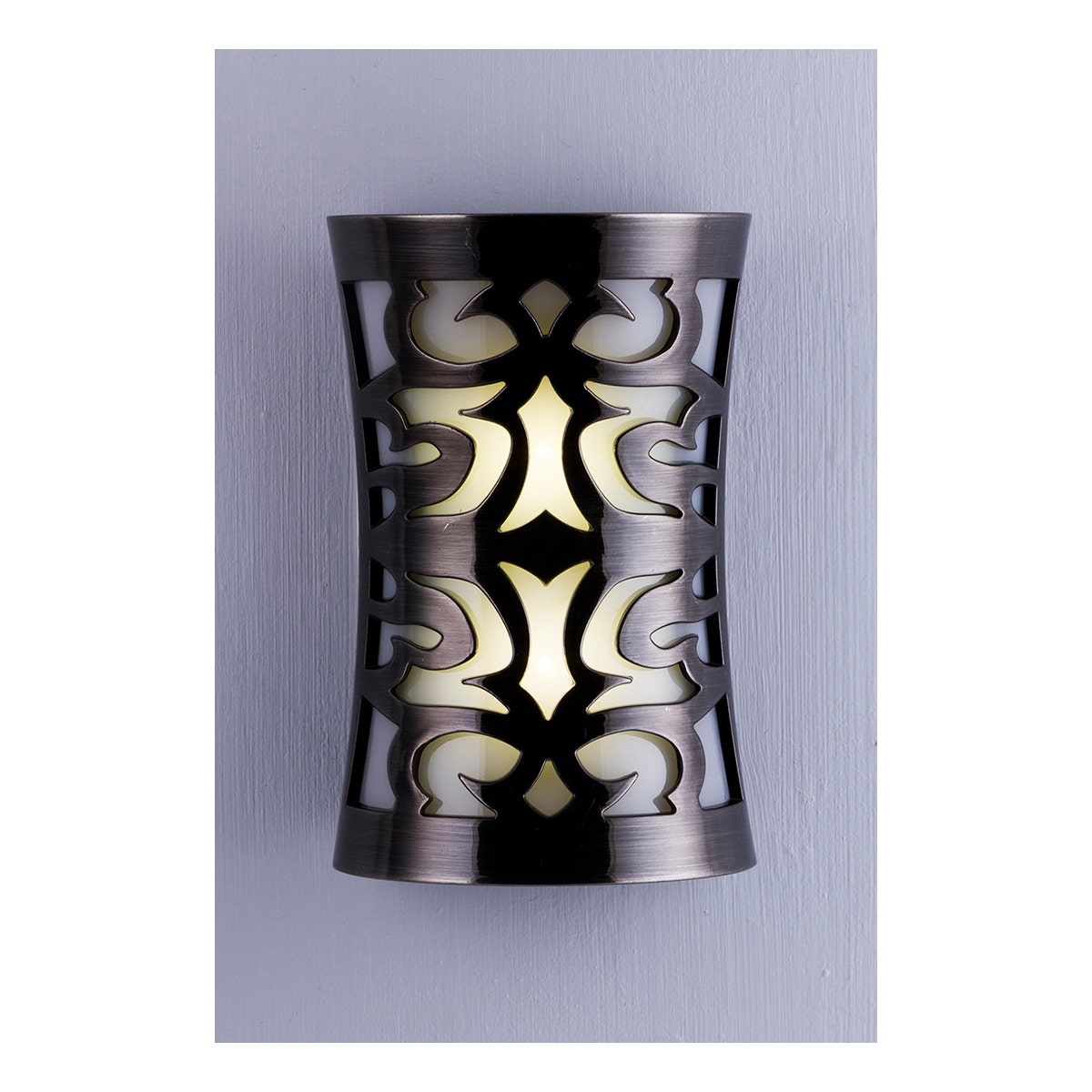GE CoverLite Light Sensing LED Night Light, Brushed Nickel