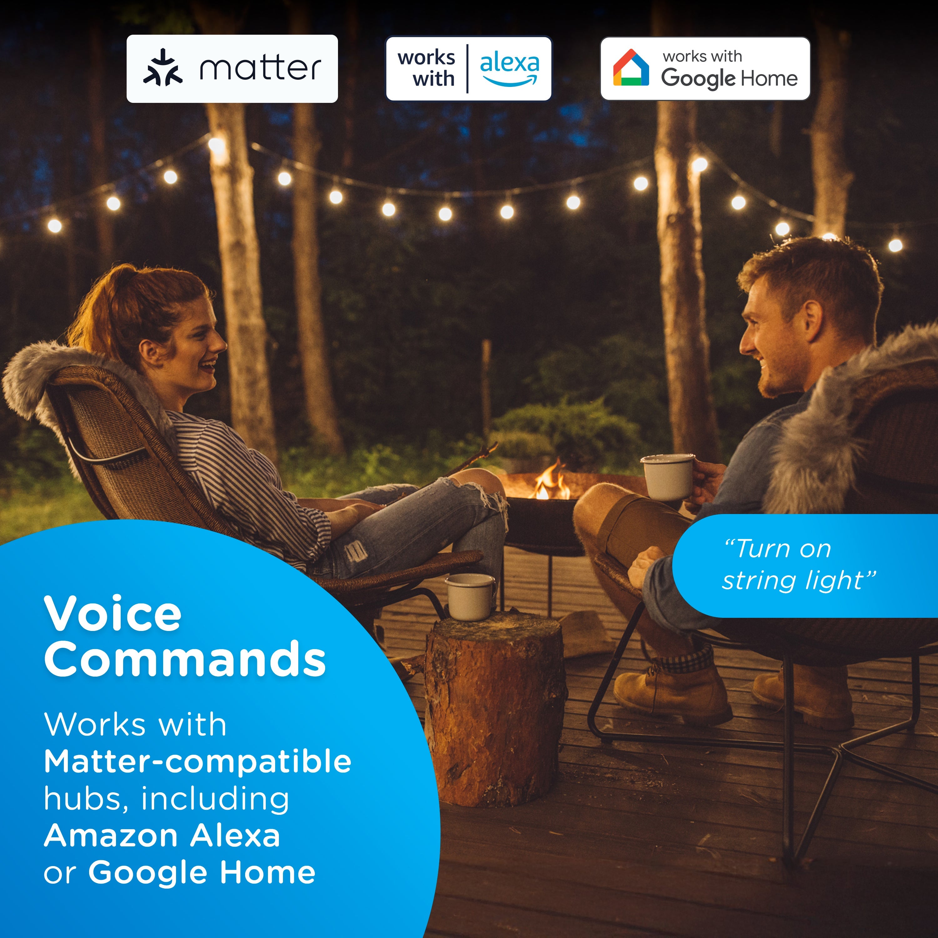 Enbrighten VIBE WiFi Matter Outdoor Smart Plug with Countdown Remote