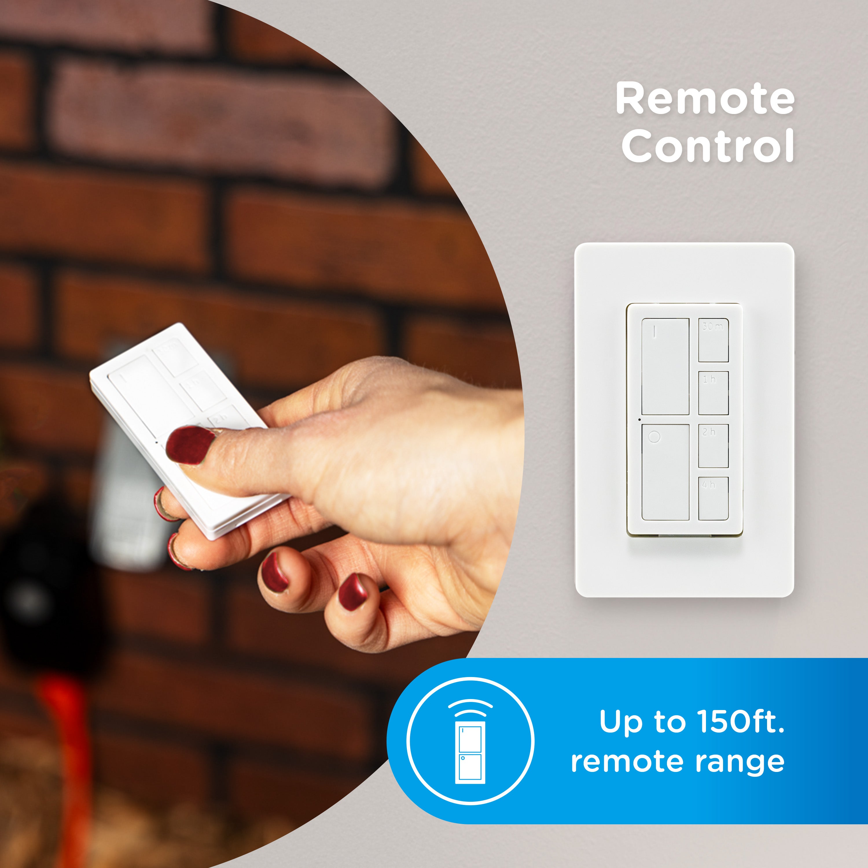Enbrighten VIBE WiFi Matter Outdoor Smart Plug with Countdown Remote