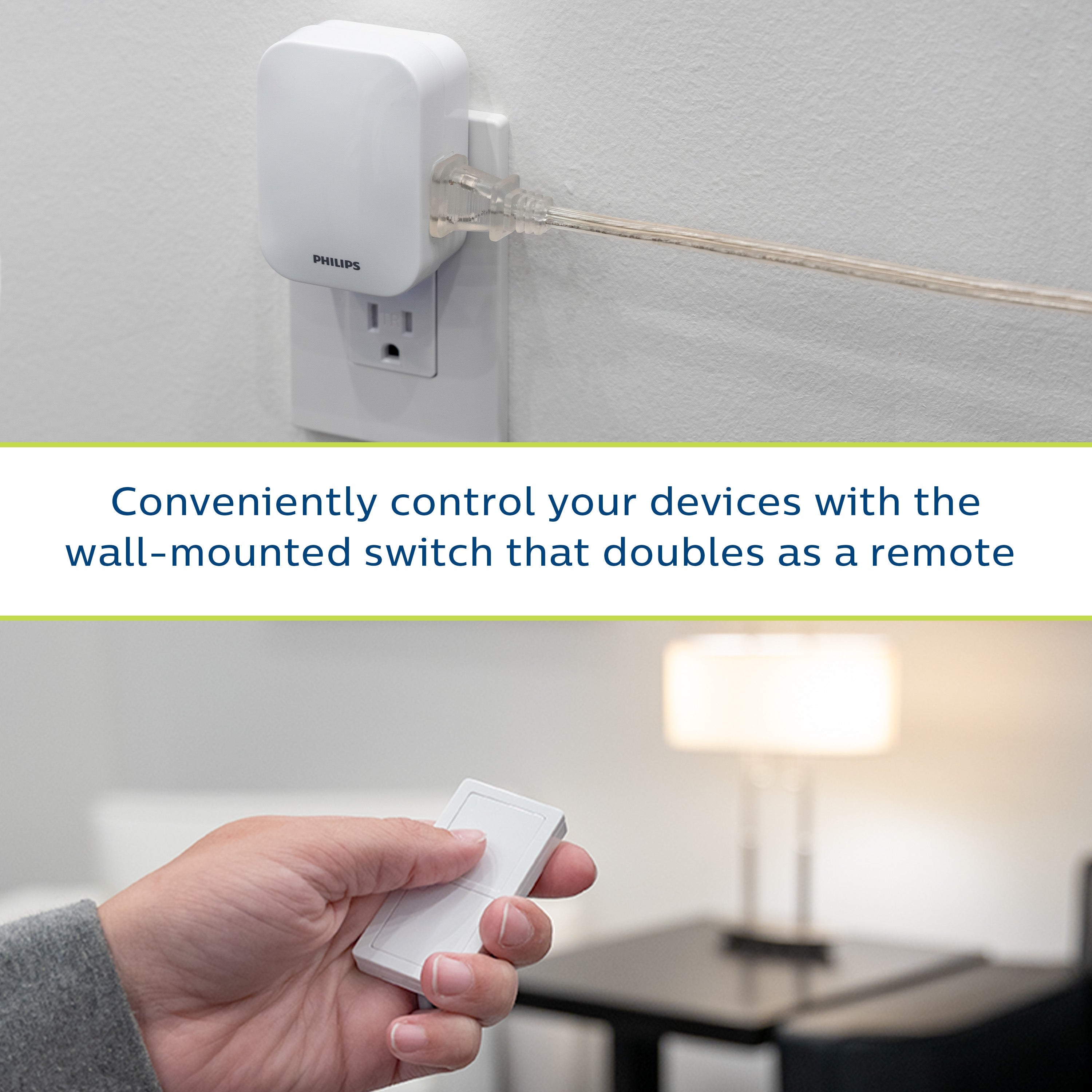 Philips Wireless On/Off Switch with Remote, White