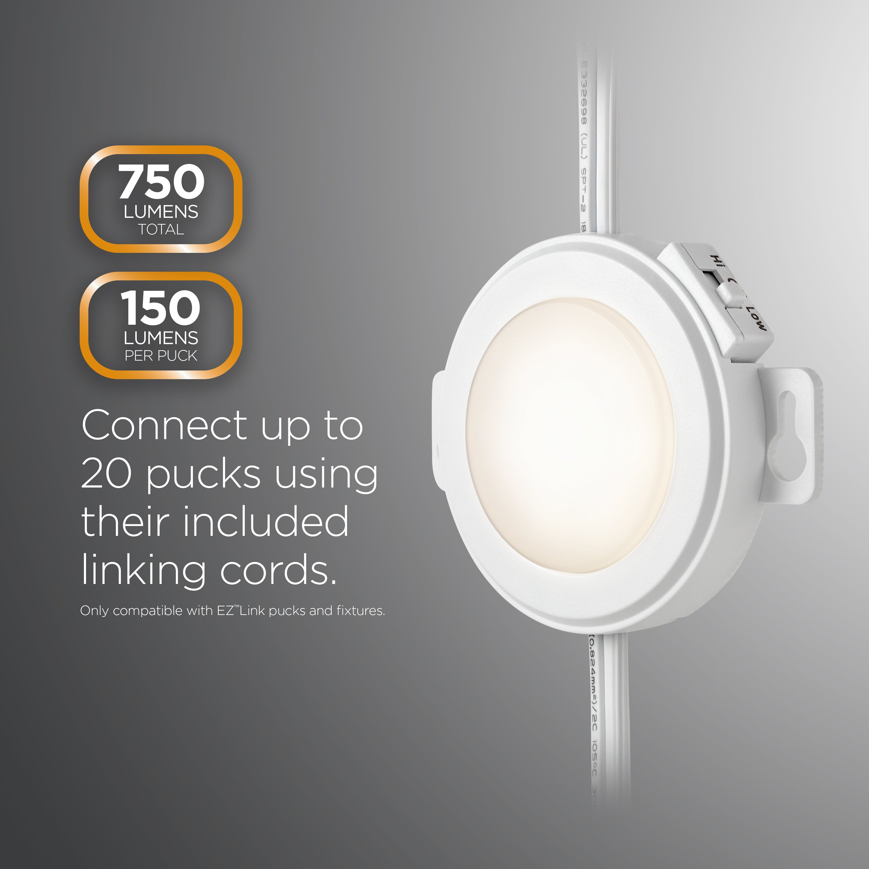 Ultra ProGrade EZLink LED Puck Lights, 5pk