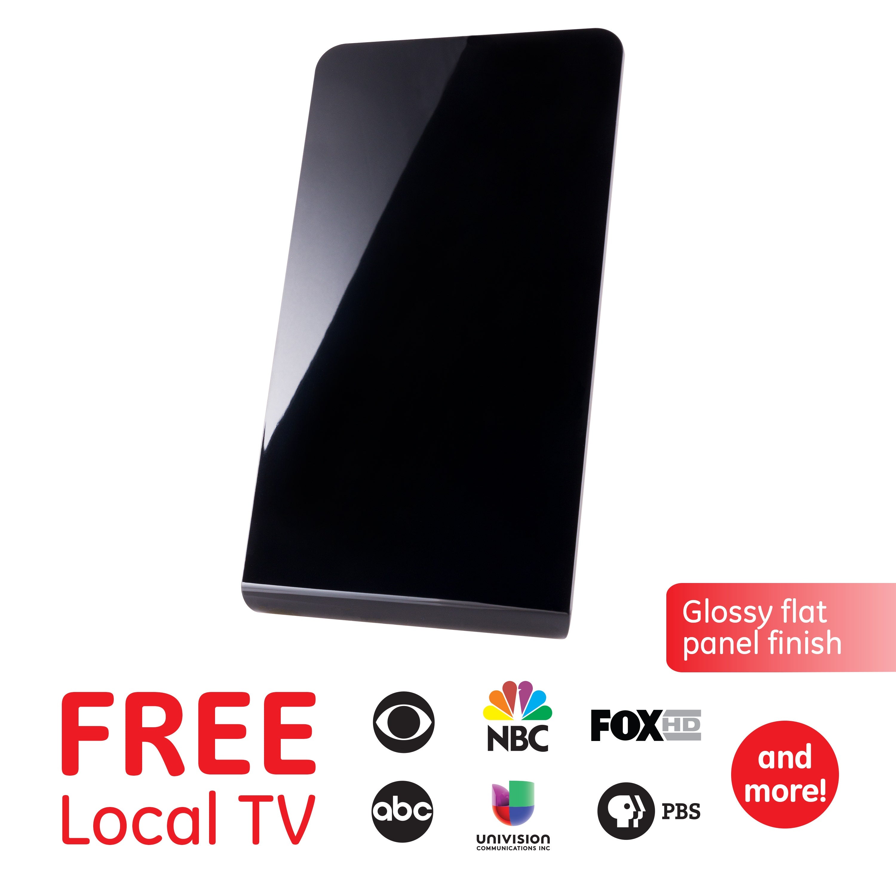 GE Pro Flat Panel HD Antenna, Black