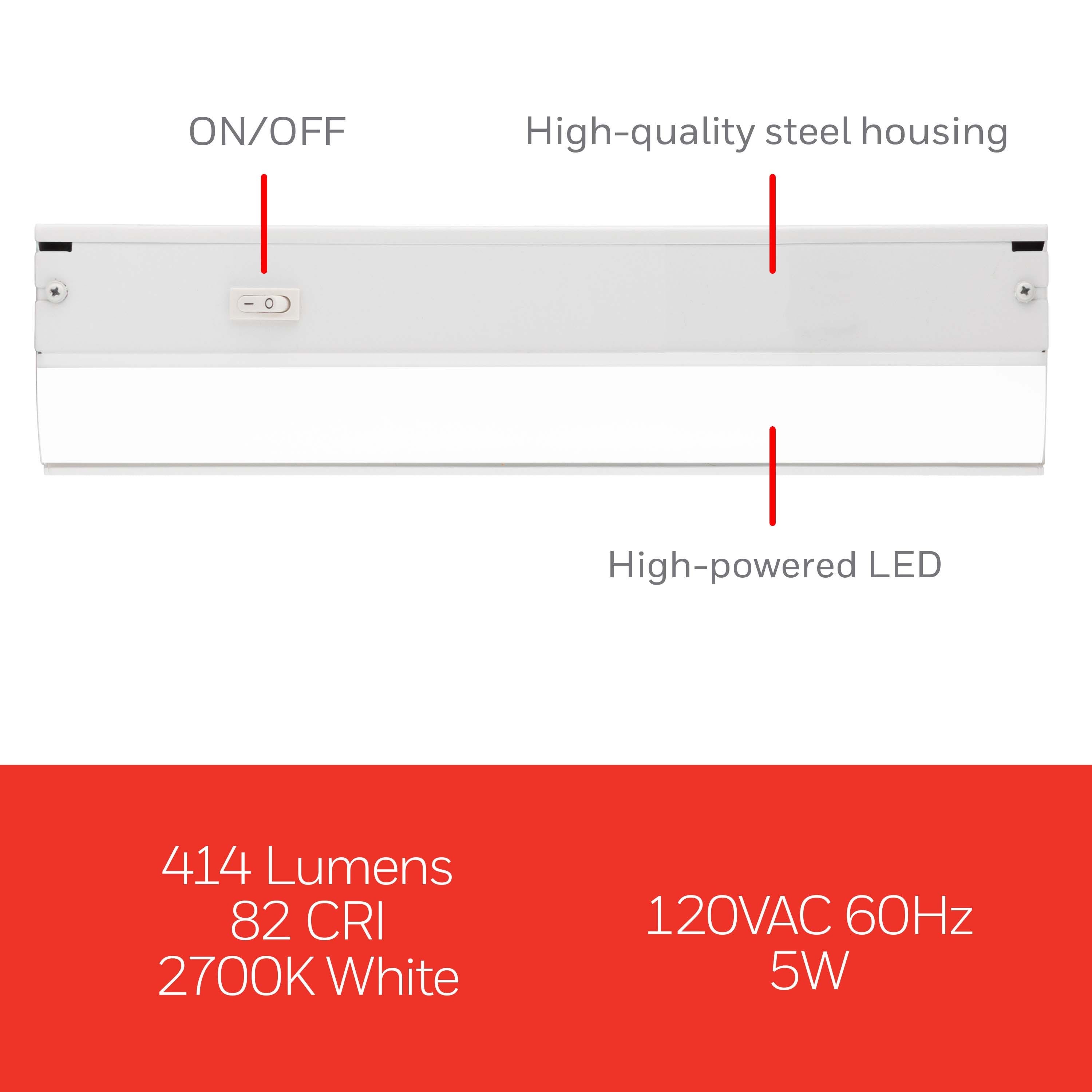 UltraPro18in. On/Off Direct Wire LED Light Fixture