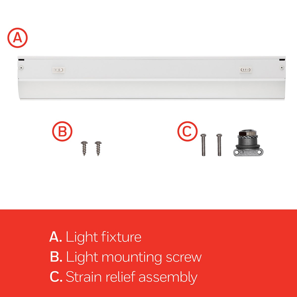 UltraPro 12in. Direct Wire Color-Select LED Light Fixture, White