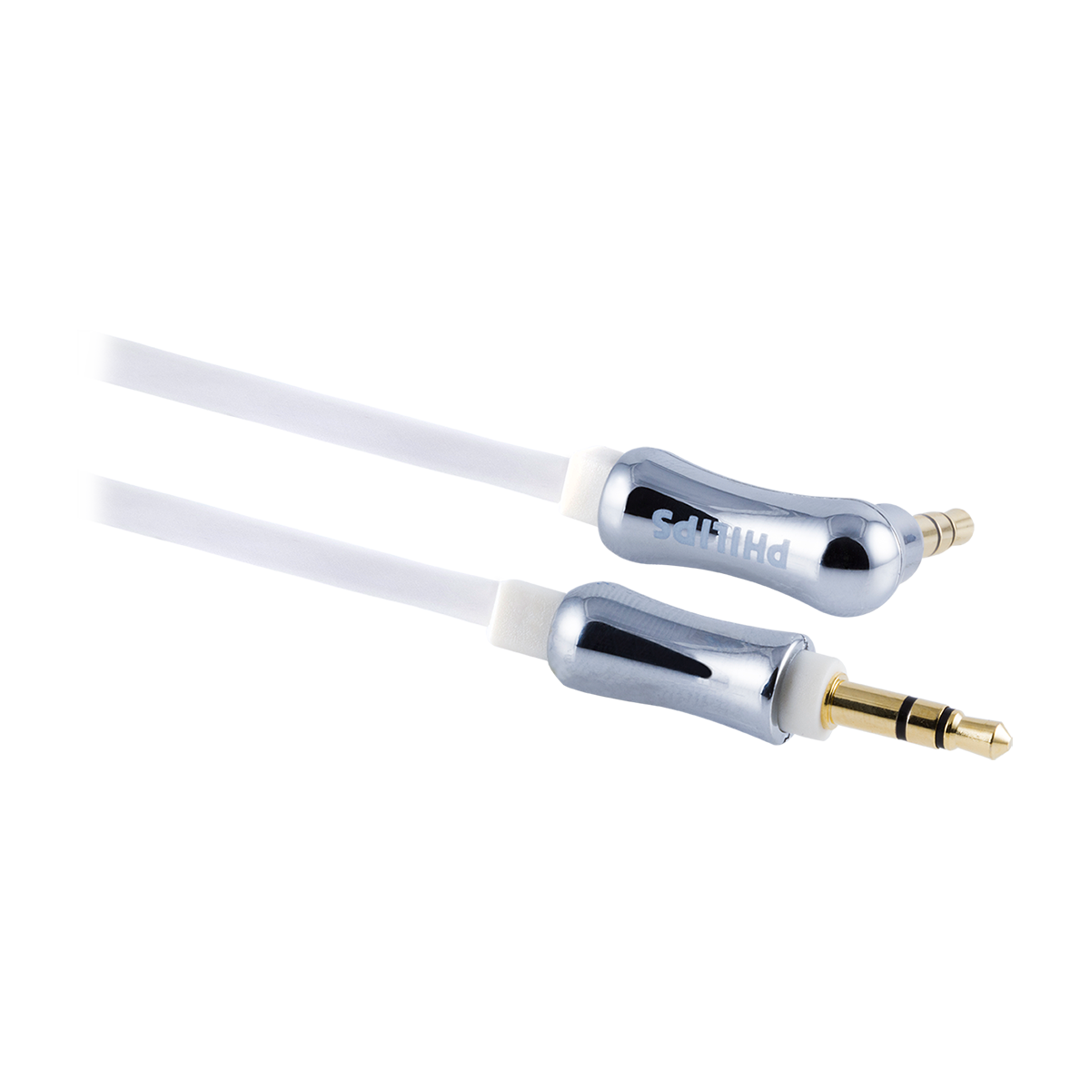 Philips 3ft. 3.5mm Flat Auxiliary Audio Cable, White