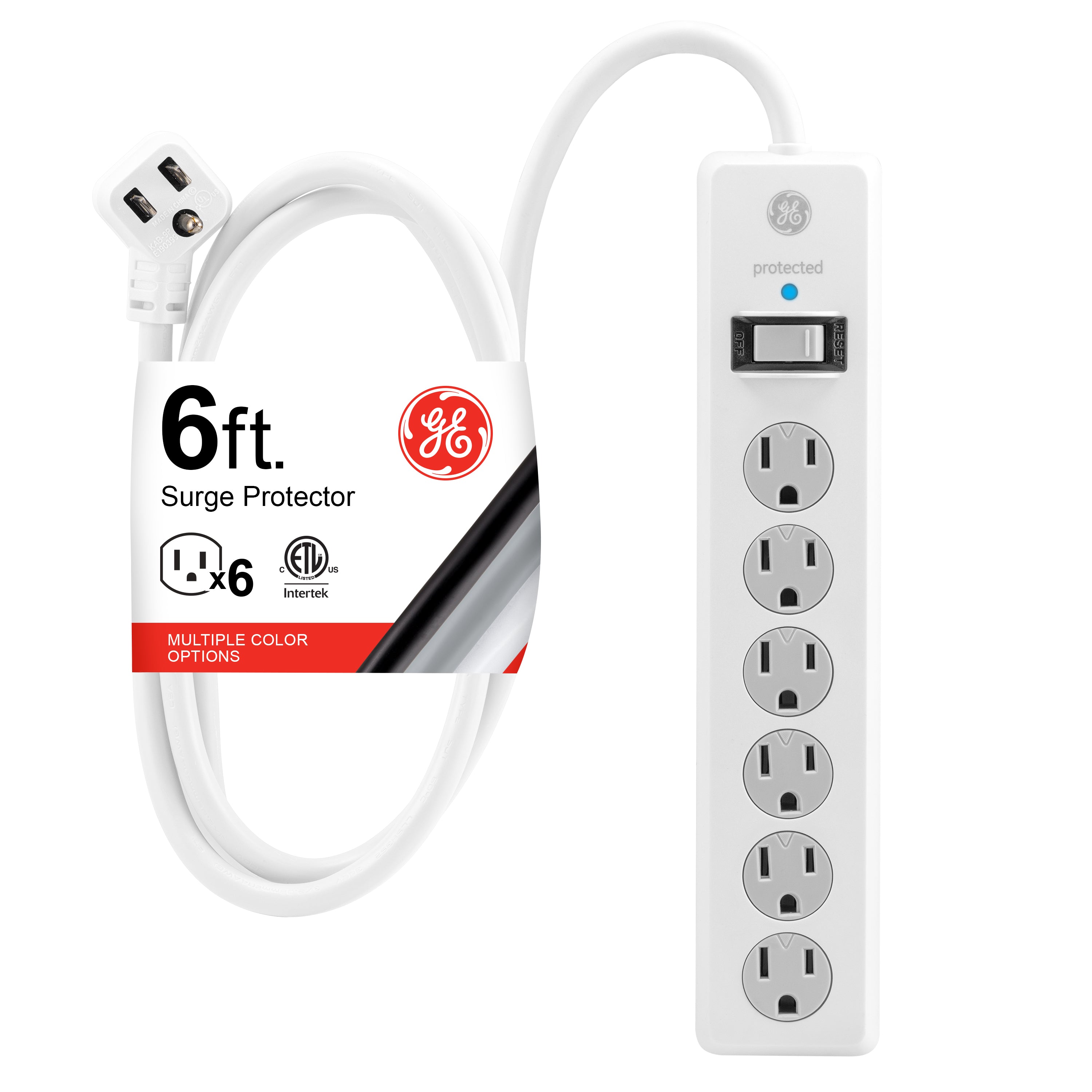 GE-branded 6-Outlet Surge Protector