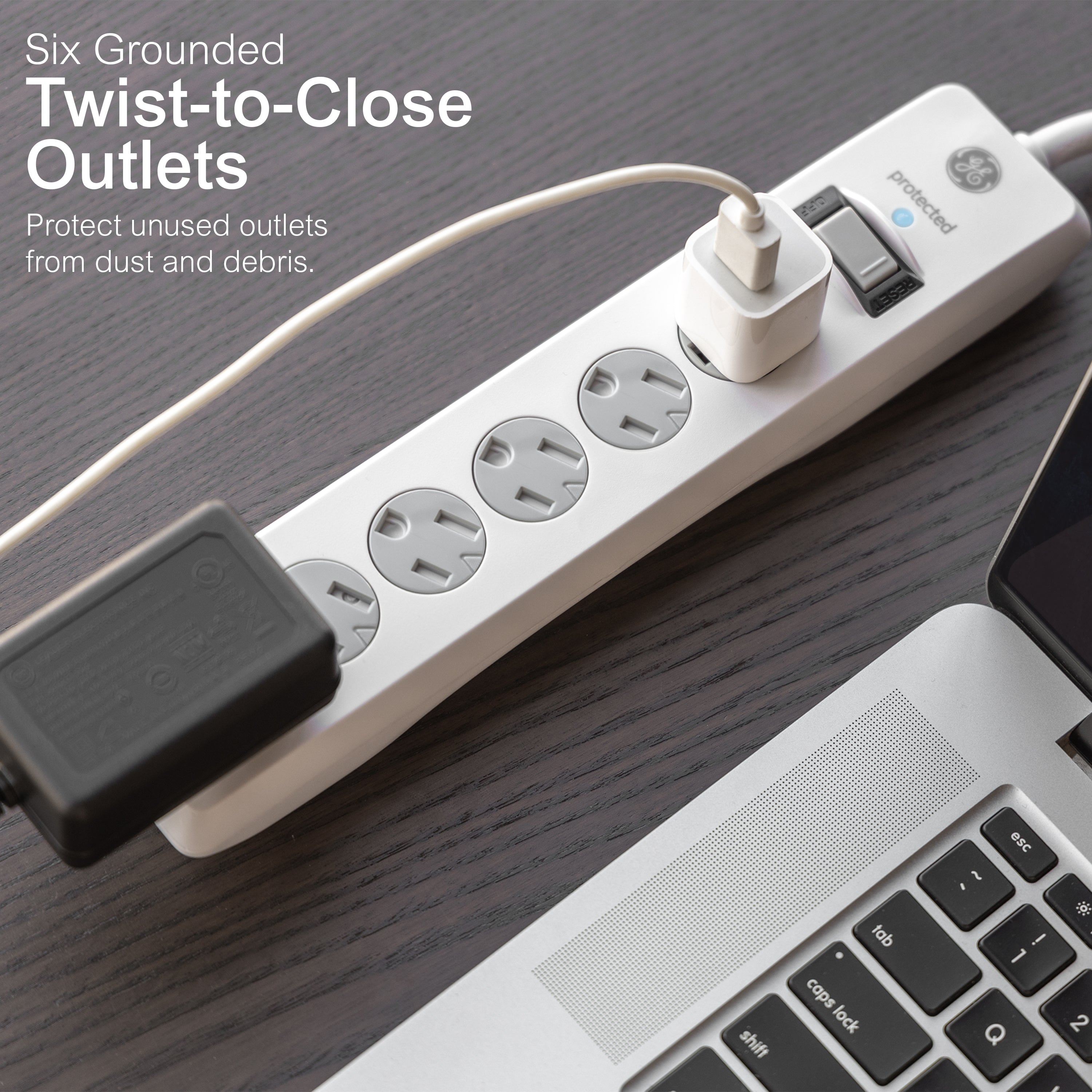 GE-branded 6-Outlet Surge Protector