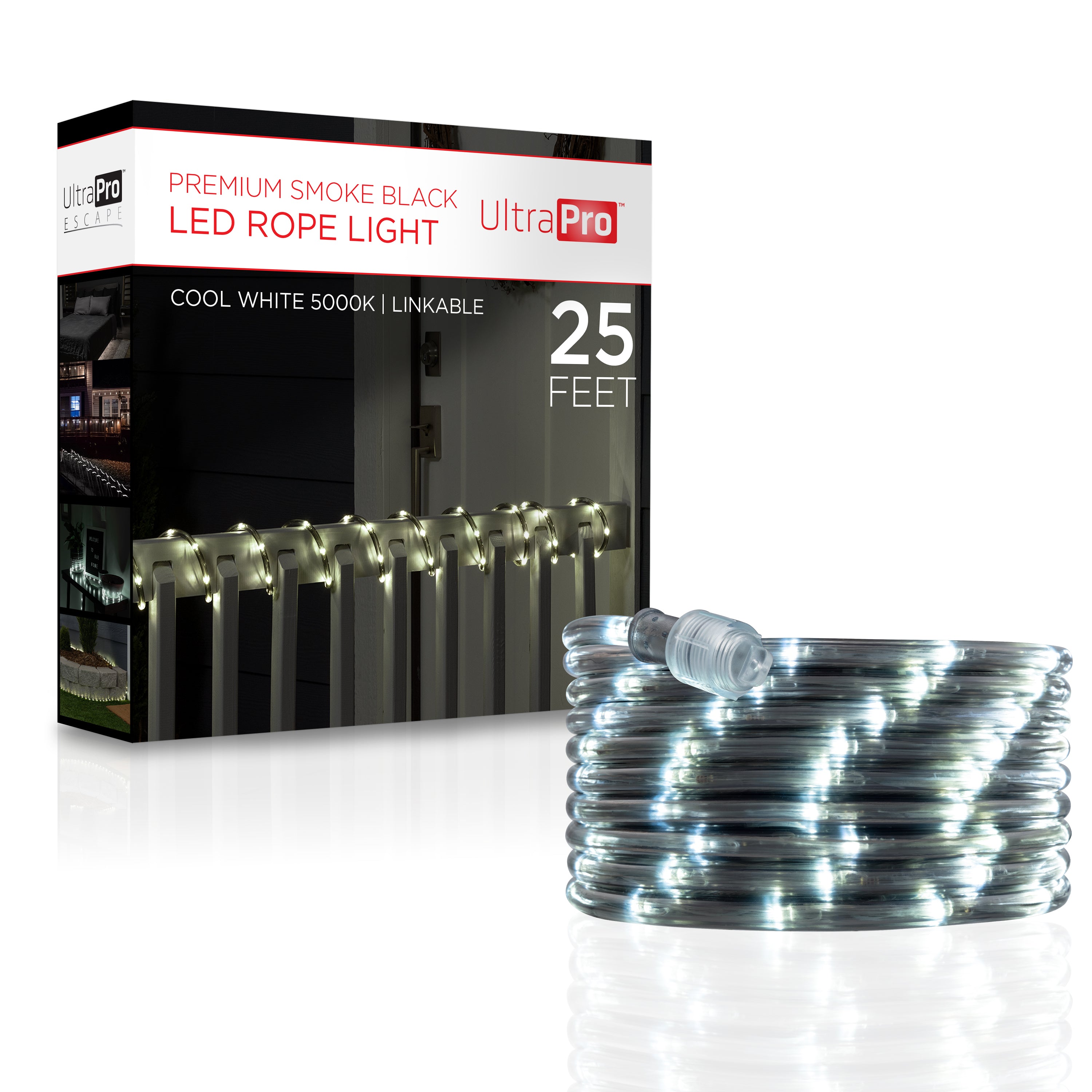 UltraPro 25ft. LED Rope Light, Black