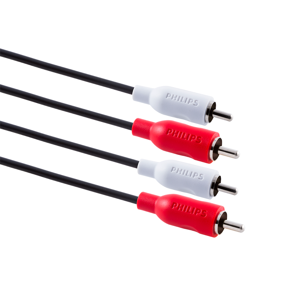 Philips 6ft. RCA Audio Cable, Black