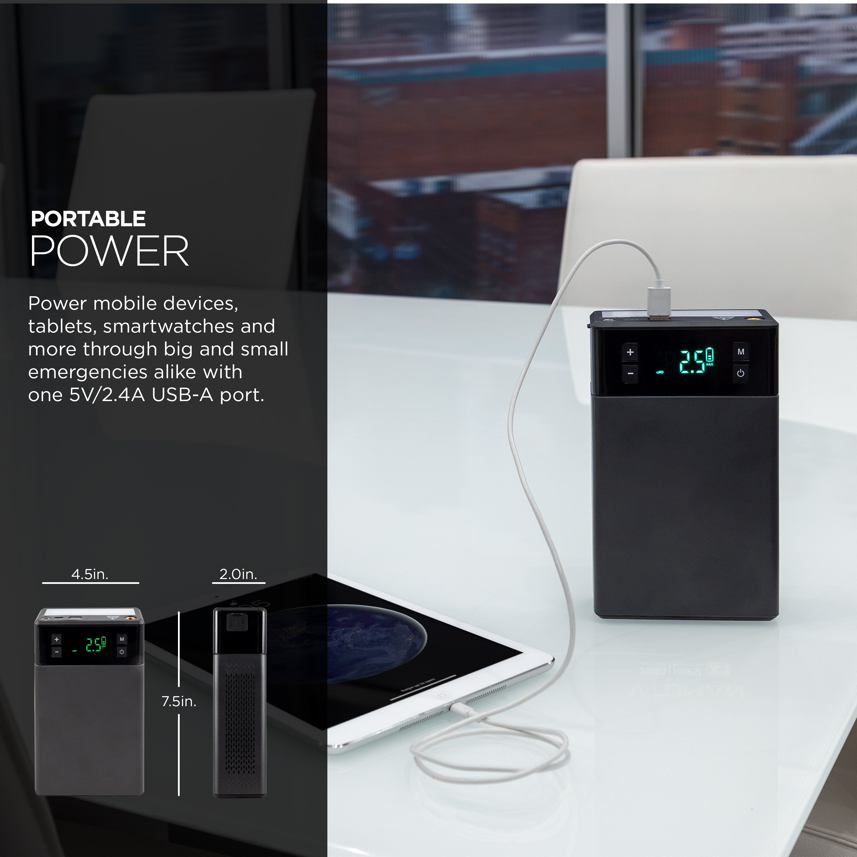 UltraPro Elite 1200A Jump Starter with Air Compressor, Black