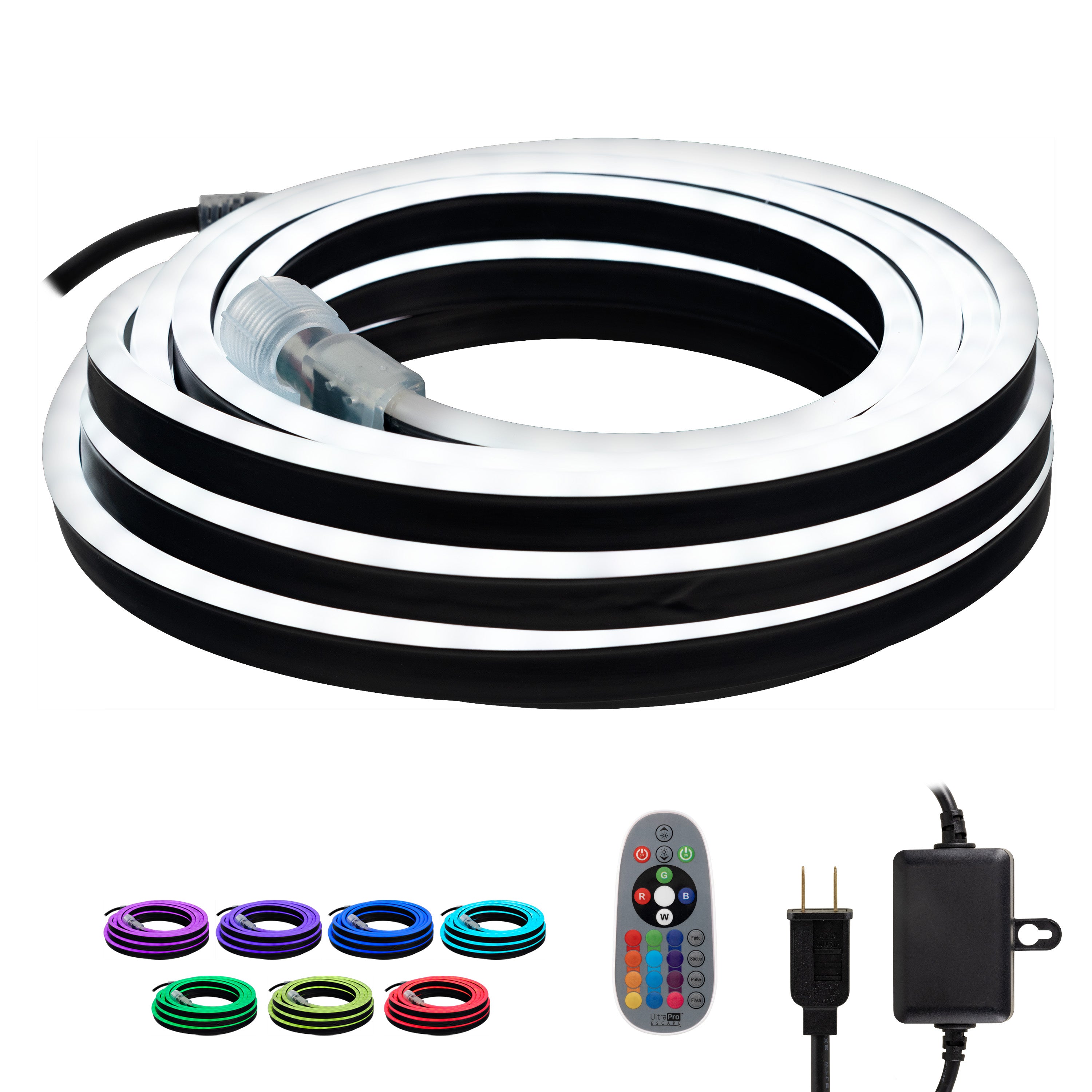 UltraPro Escape LED Flex Light, RGB, 24ft., Black