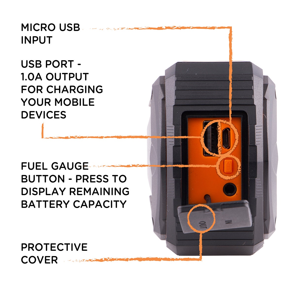 EcoSurvivor Portable USB Charging Bluetooth Speaker, Black