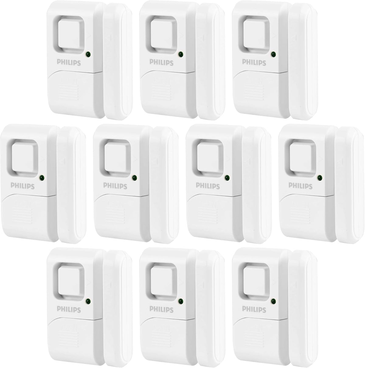 Philips Personal Security Window and Door Alarm, 10 Pack