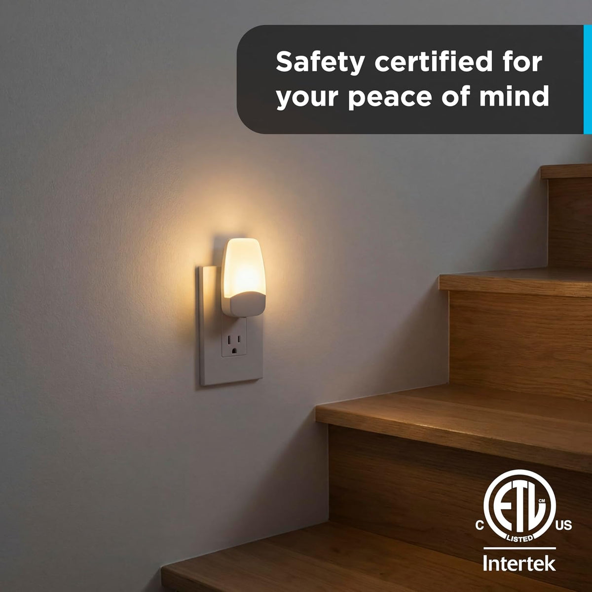 GE Light Sensing LED Night Light, Warm White, 2 Pack