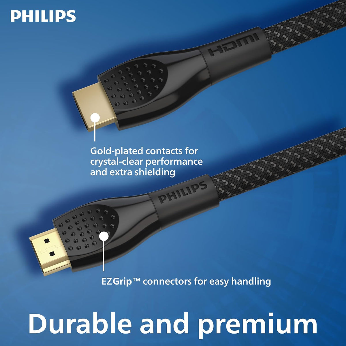 Philips Elite 8K Ultra High-Speed HDMI Cable, 4ft.