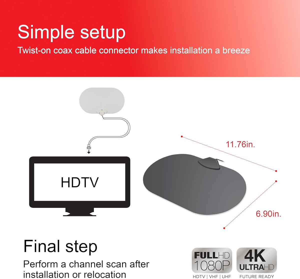 UltraPro Reversible Indoor Antenna
