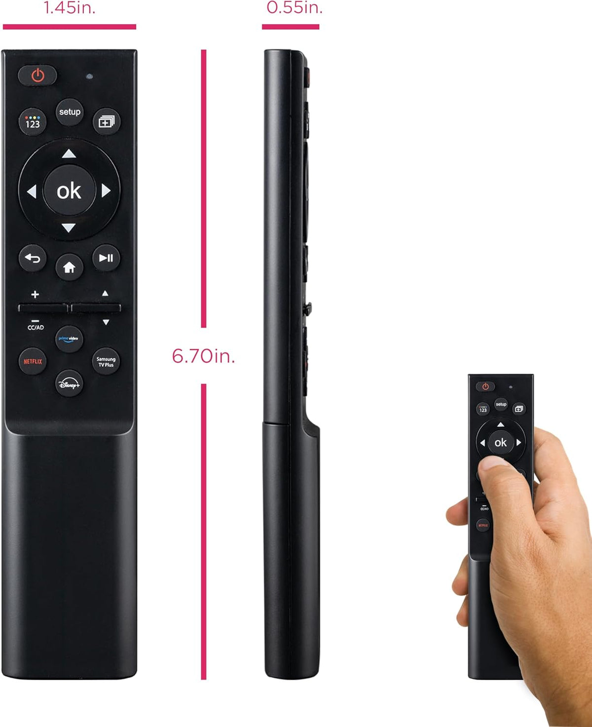 GE-branded Samsung TV Replacement Remote