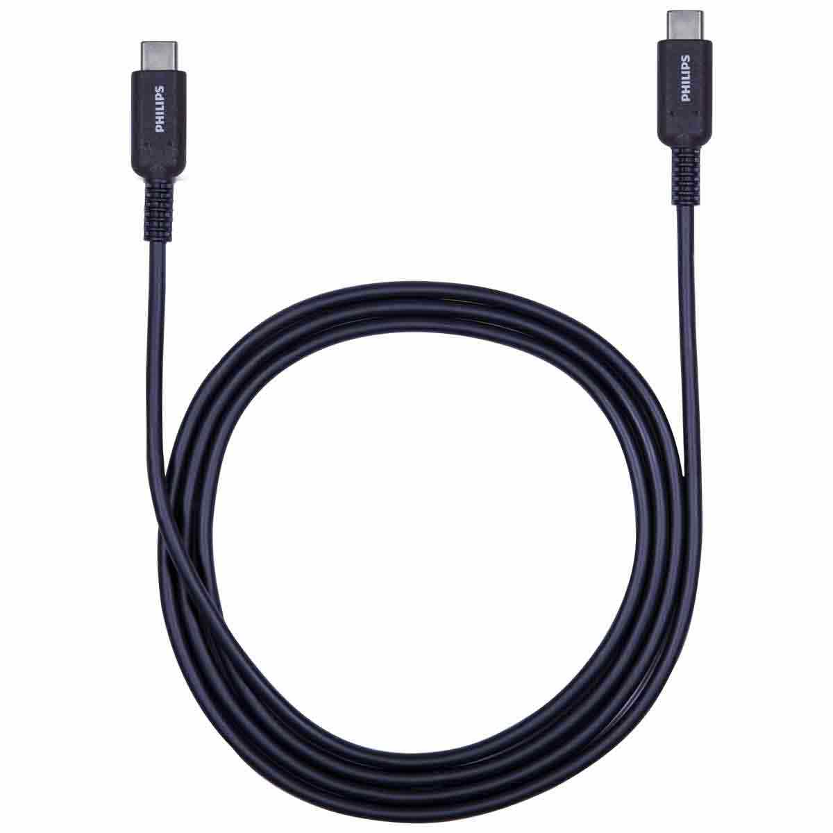 Philips 6ft. USB-C Charging Cable, Black