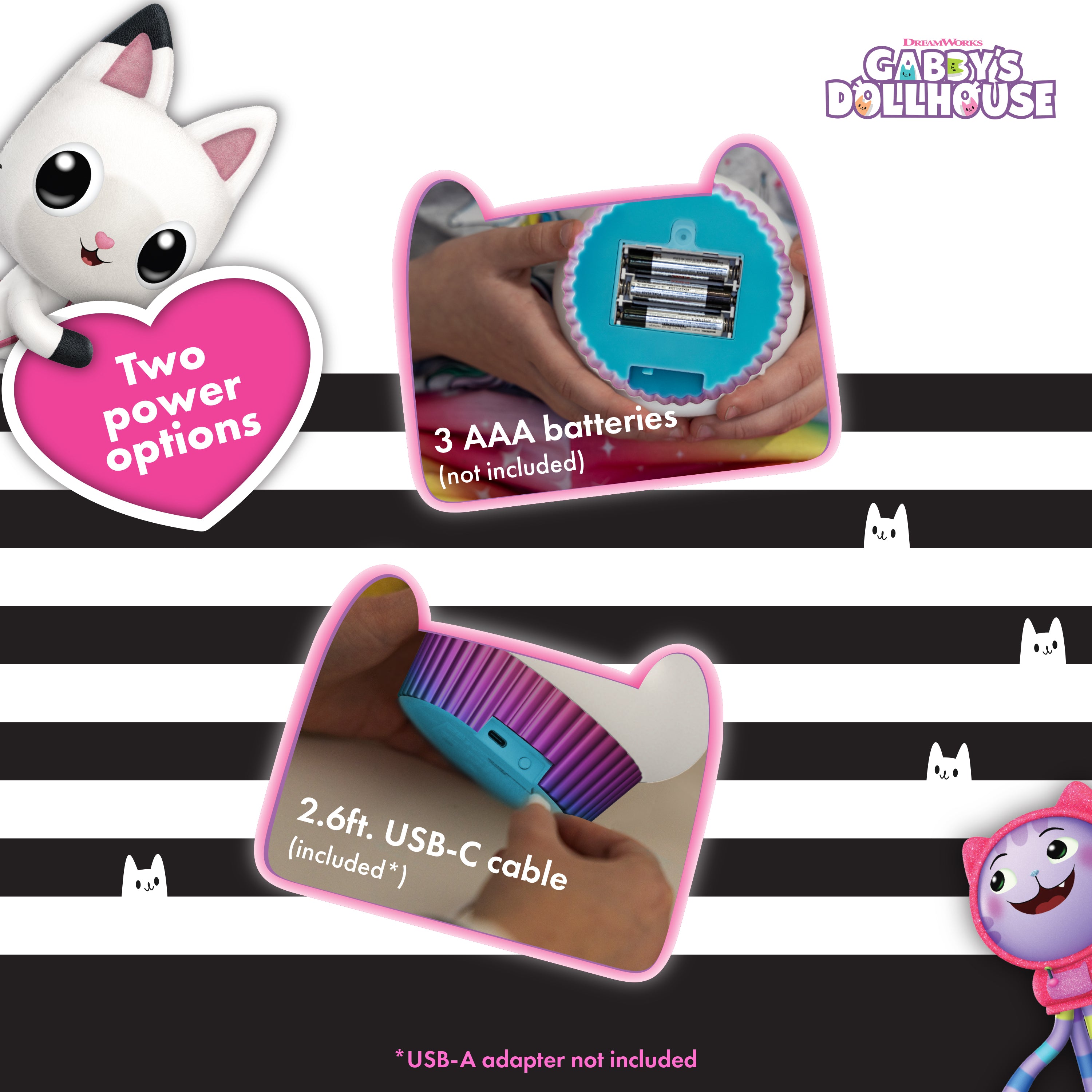 Gabby’s Dollhouse Cakey Cat Color-Changing Squish ’ems Light