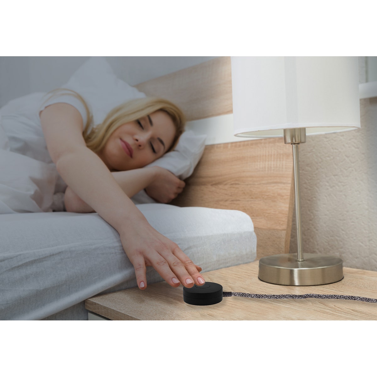 Cordinate Tabletop Switch with 6ft. Braided Cord, Black