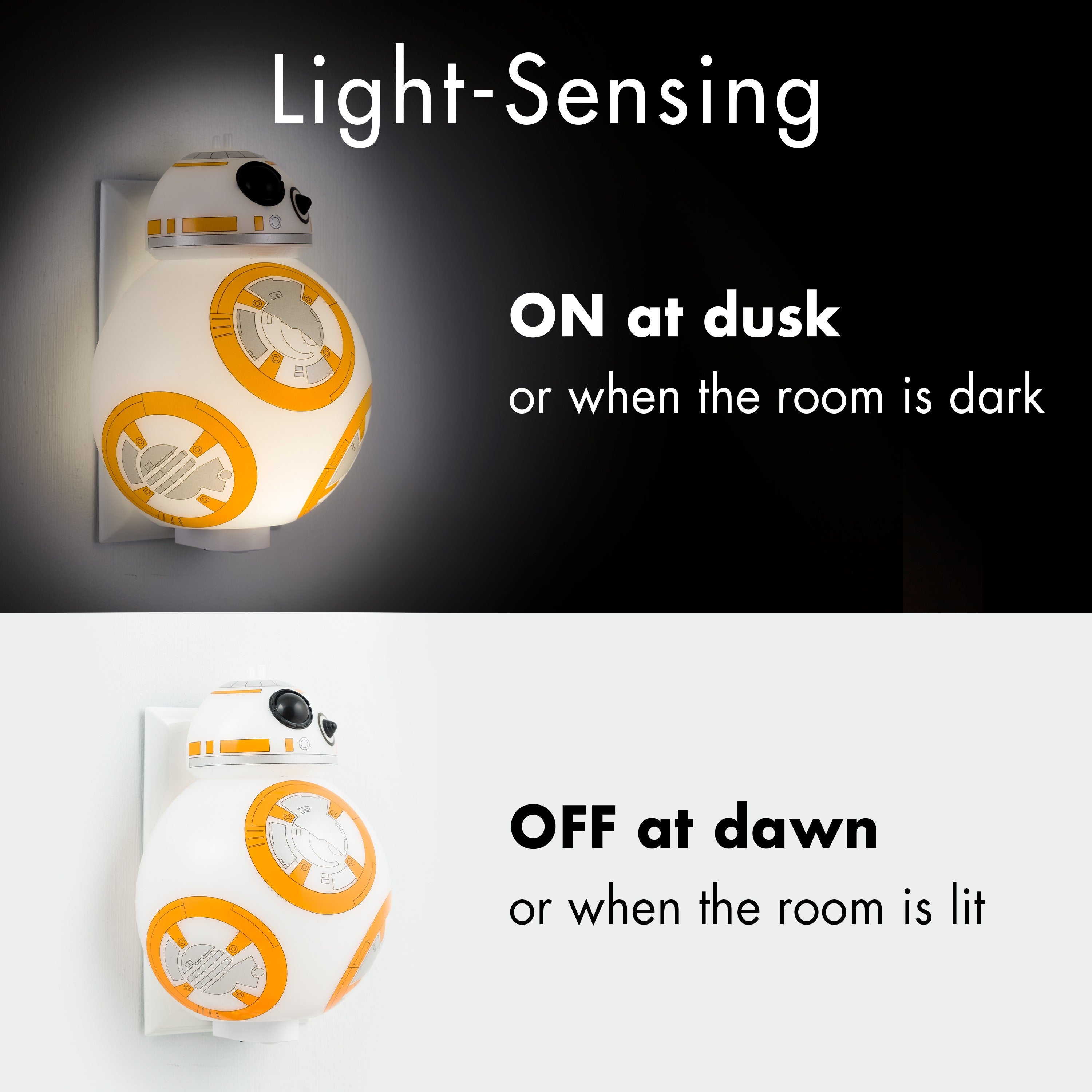 Star Wars BB-8 Color-Changing Light Sensing LED Night Light