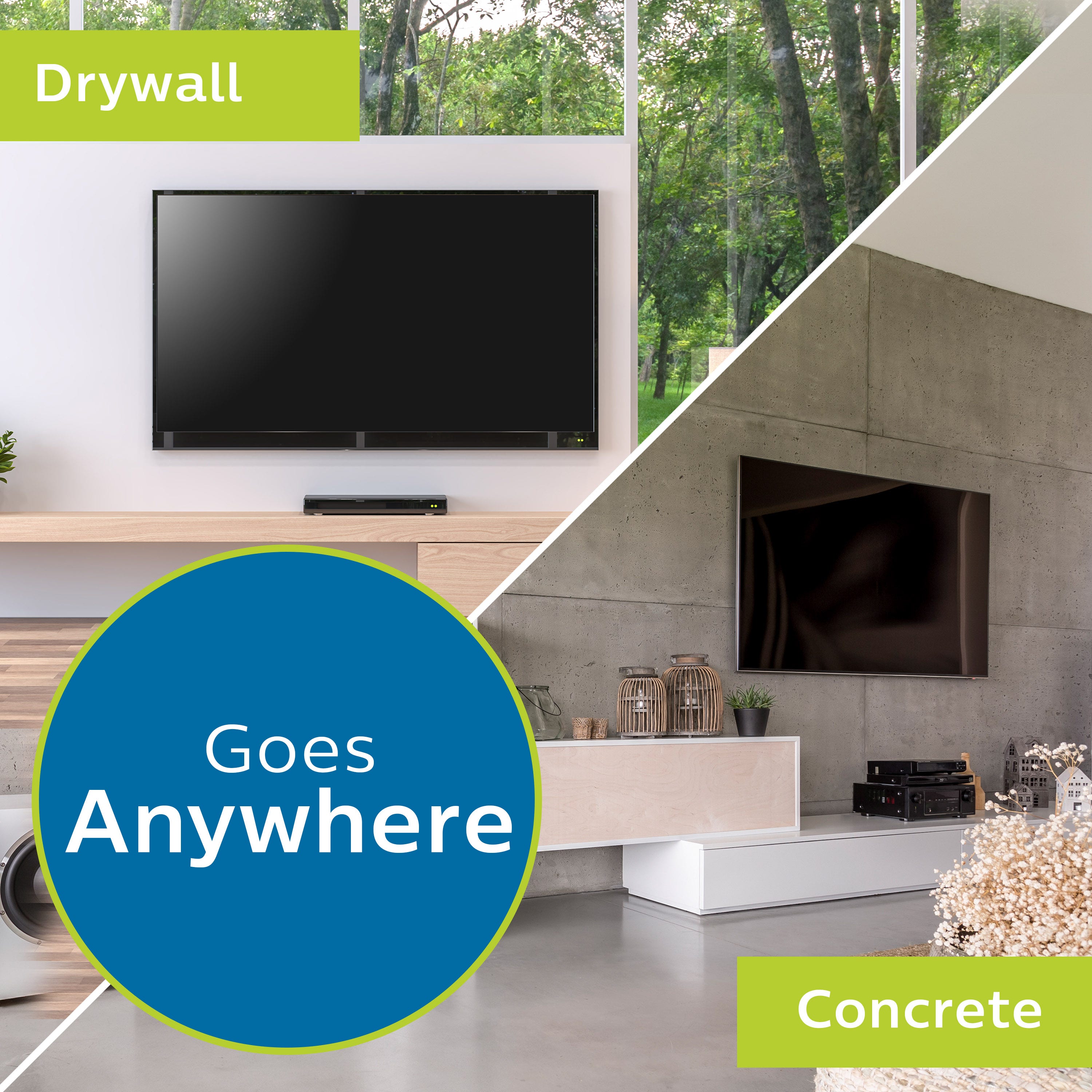Philips Large Flat-Screen TV Tilt Wall Mount, Up to 100in., Black
