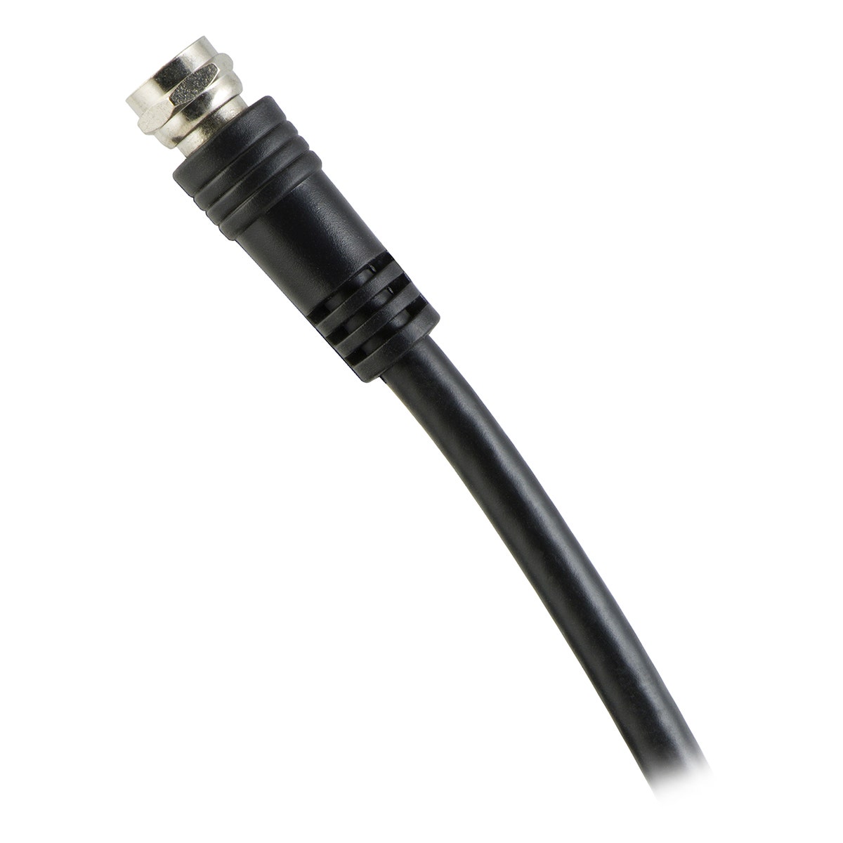 GE 100 ft. RG6 Coaxial Cable with F-Type Connectors, Black