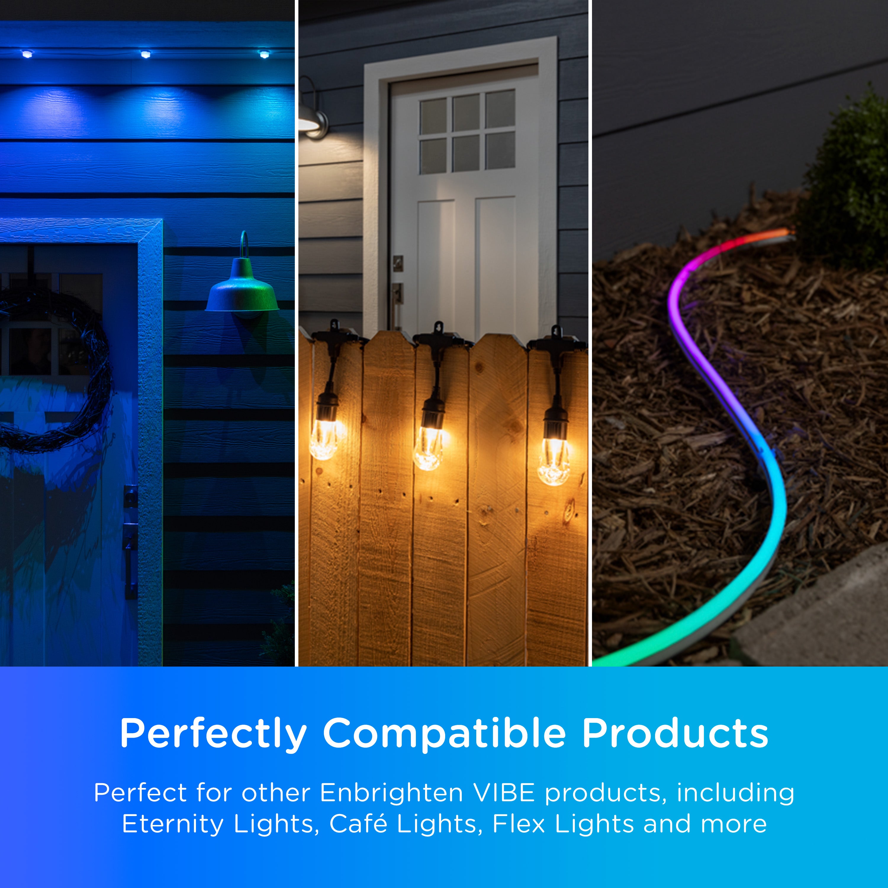 Enbrighten VIBE WiFi Add-An-Outlet Smart Adapter, Black