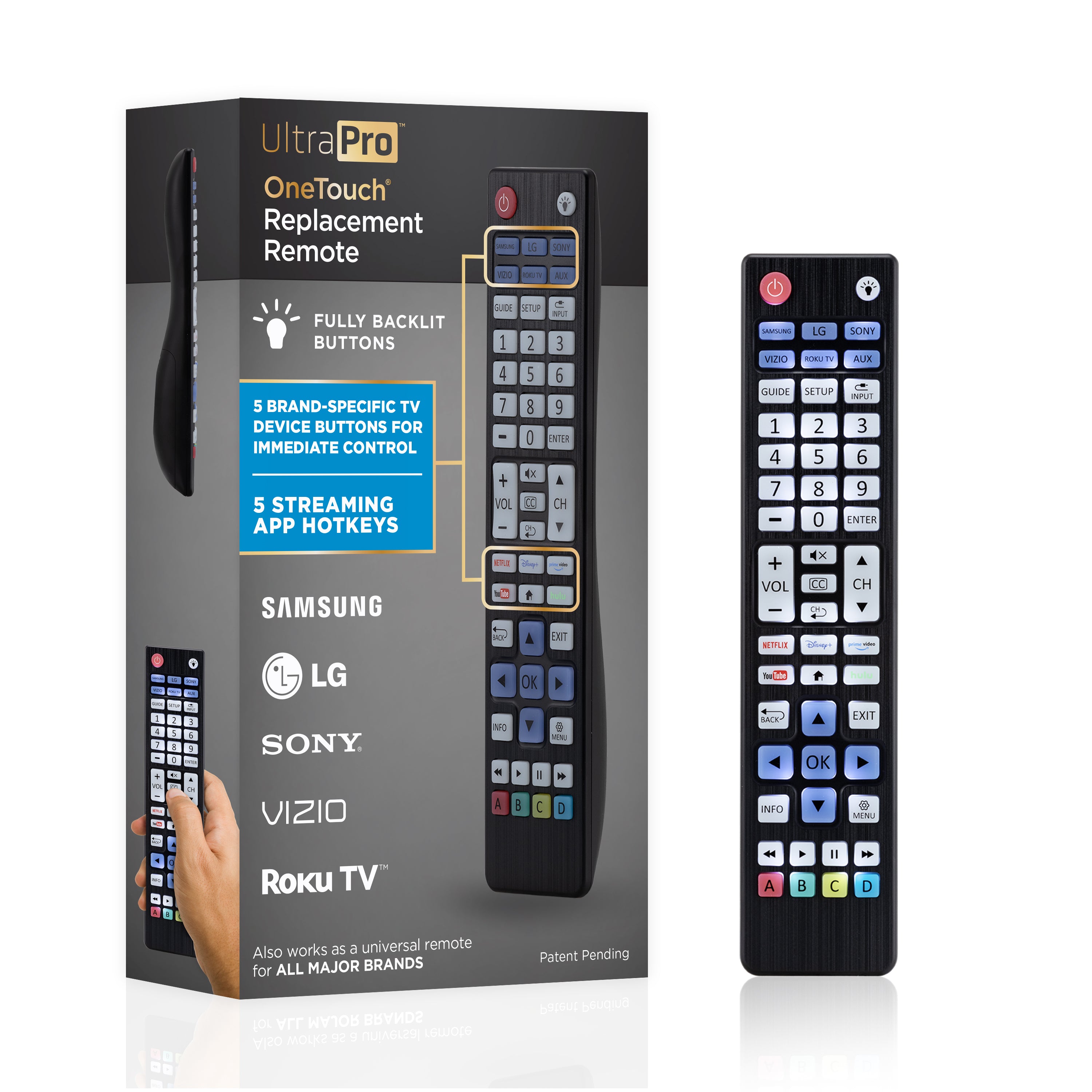 UltraPro One-Touch Replacement Remote, Backlit