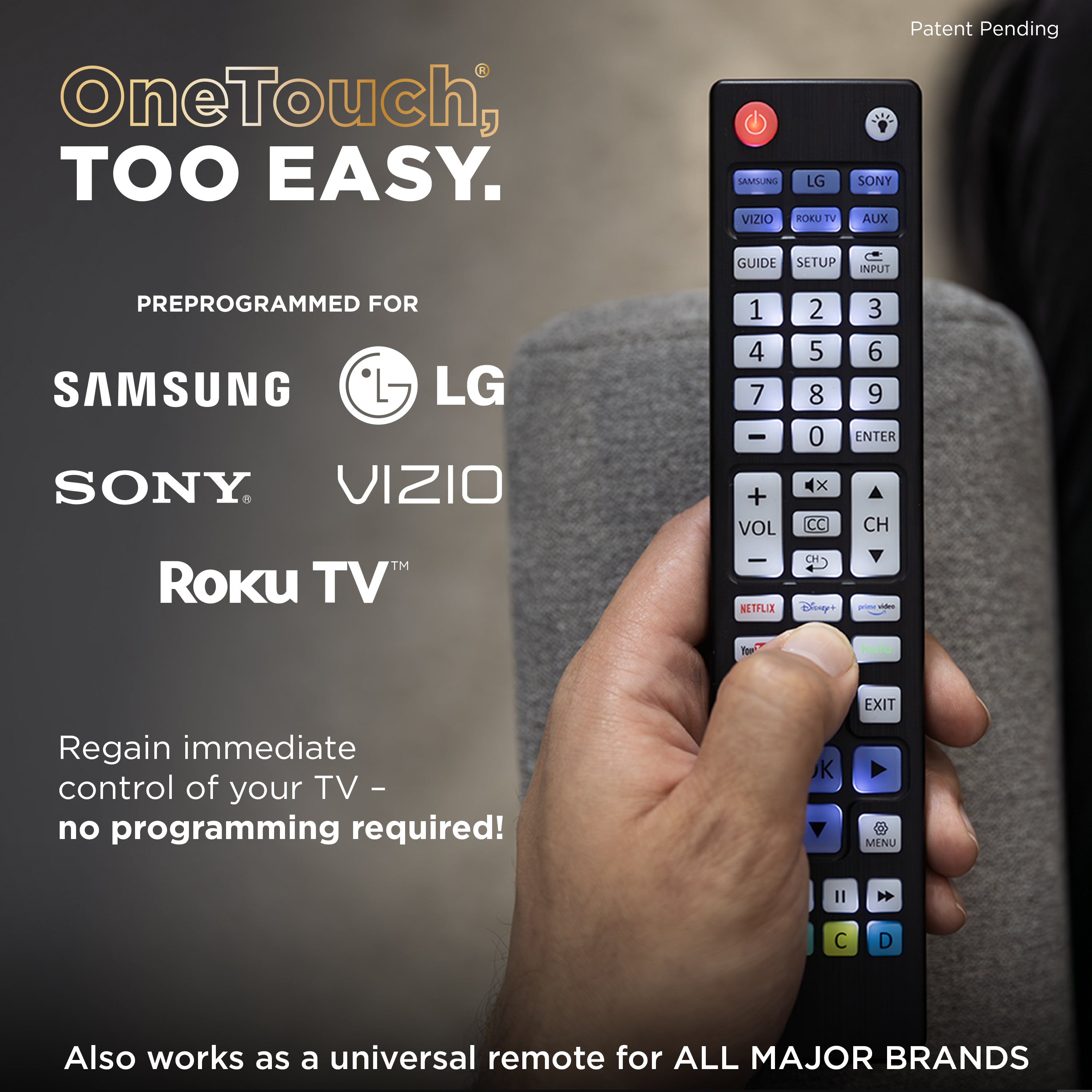 UltraPro One-Touch Replacement Remote, Backlit