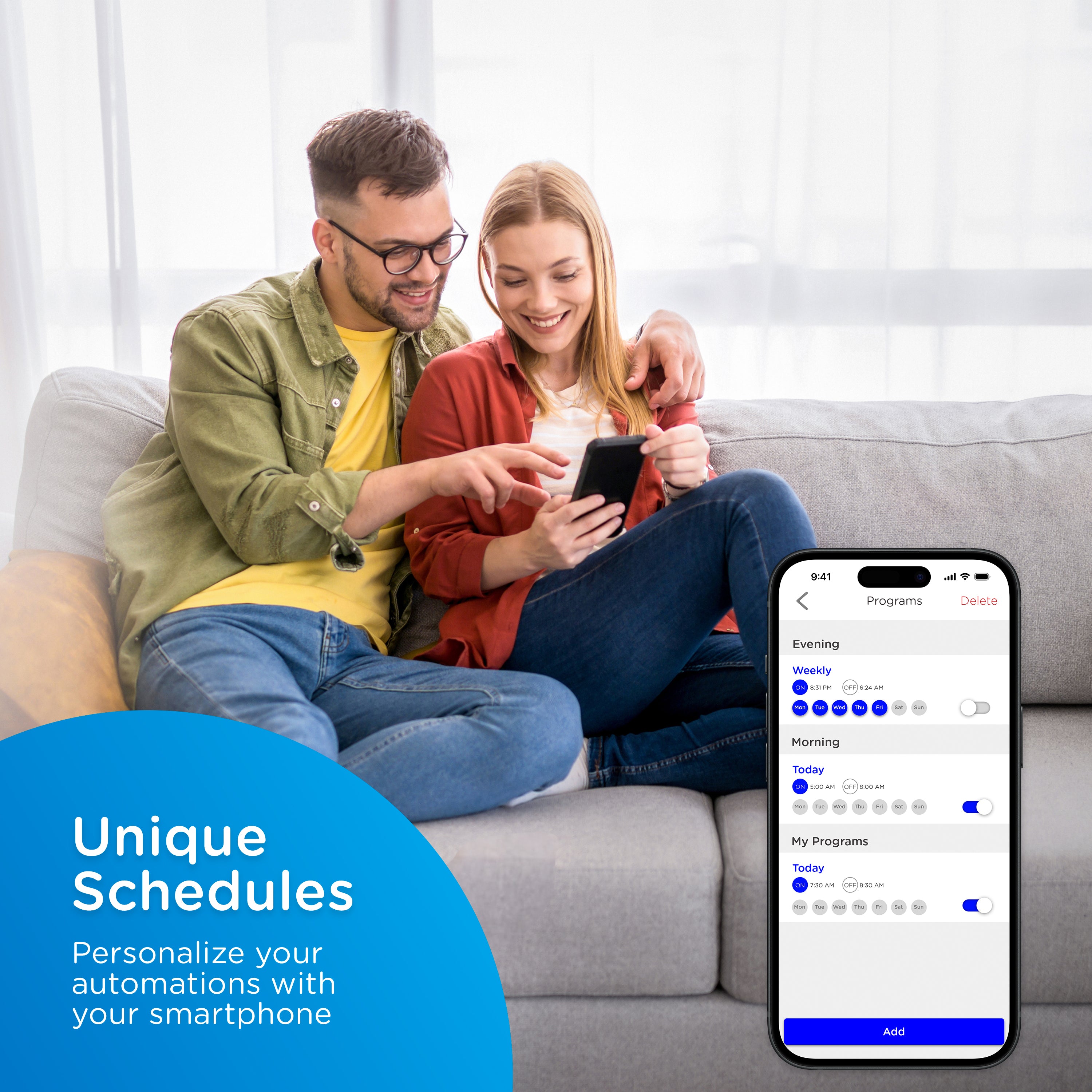 Enbrighten VIBE Indoor Single-Outlet Wi‑Fi Matter Smart Plug, 4 Pack