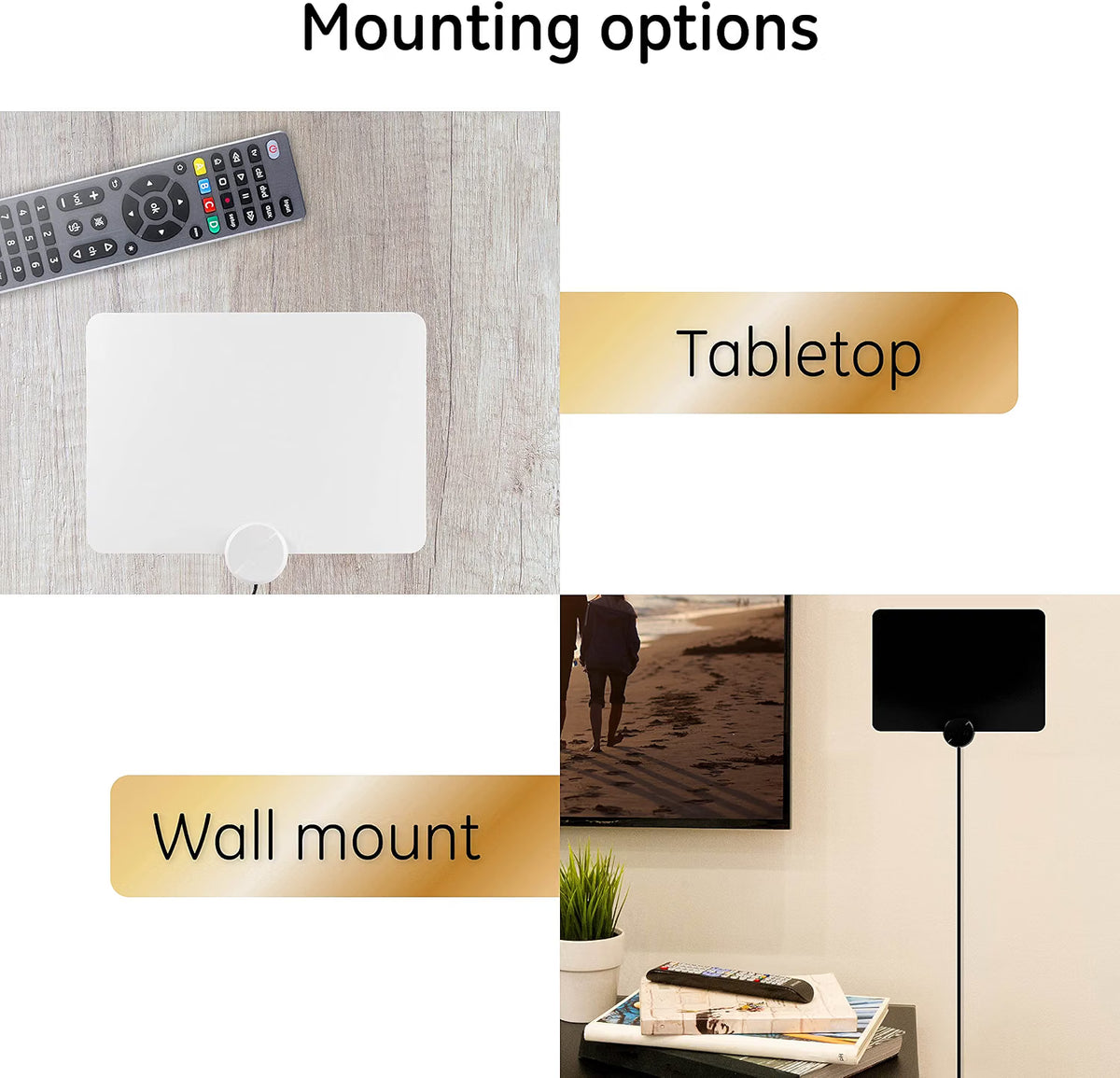 GE-branded UltraPro Edge HD Amplified Antenna